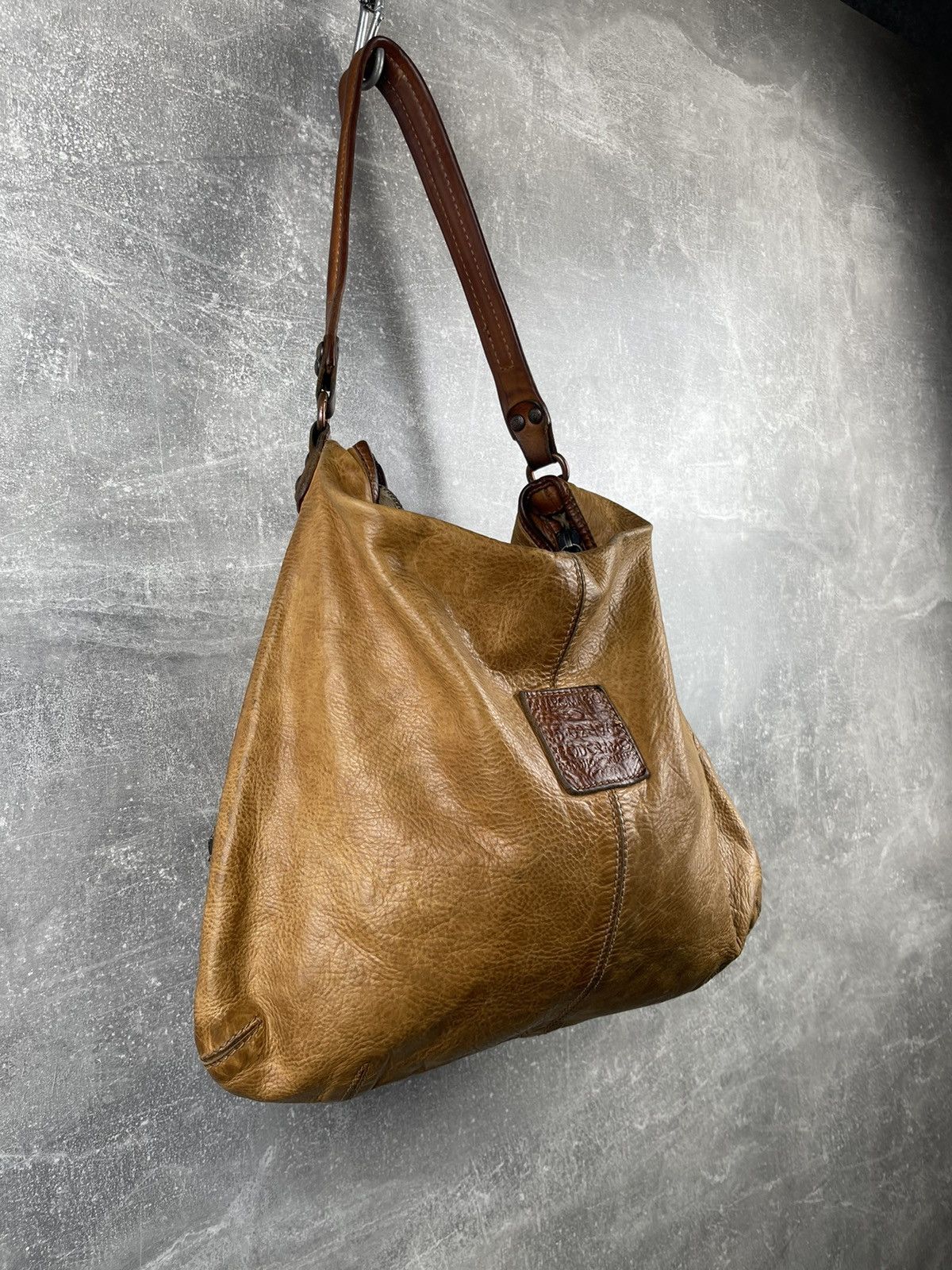 Campomaggi × Vintage Campomaggi Archives Avant Garde Beige Leather Tote Shoulder Size ONE SIZE - 3 Thumbnail