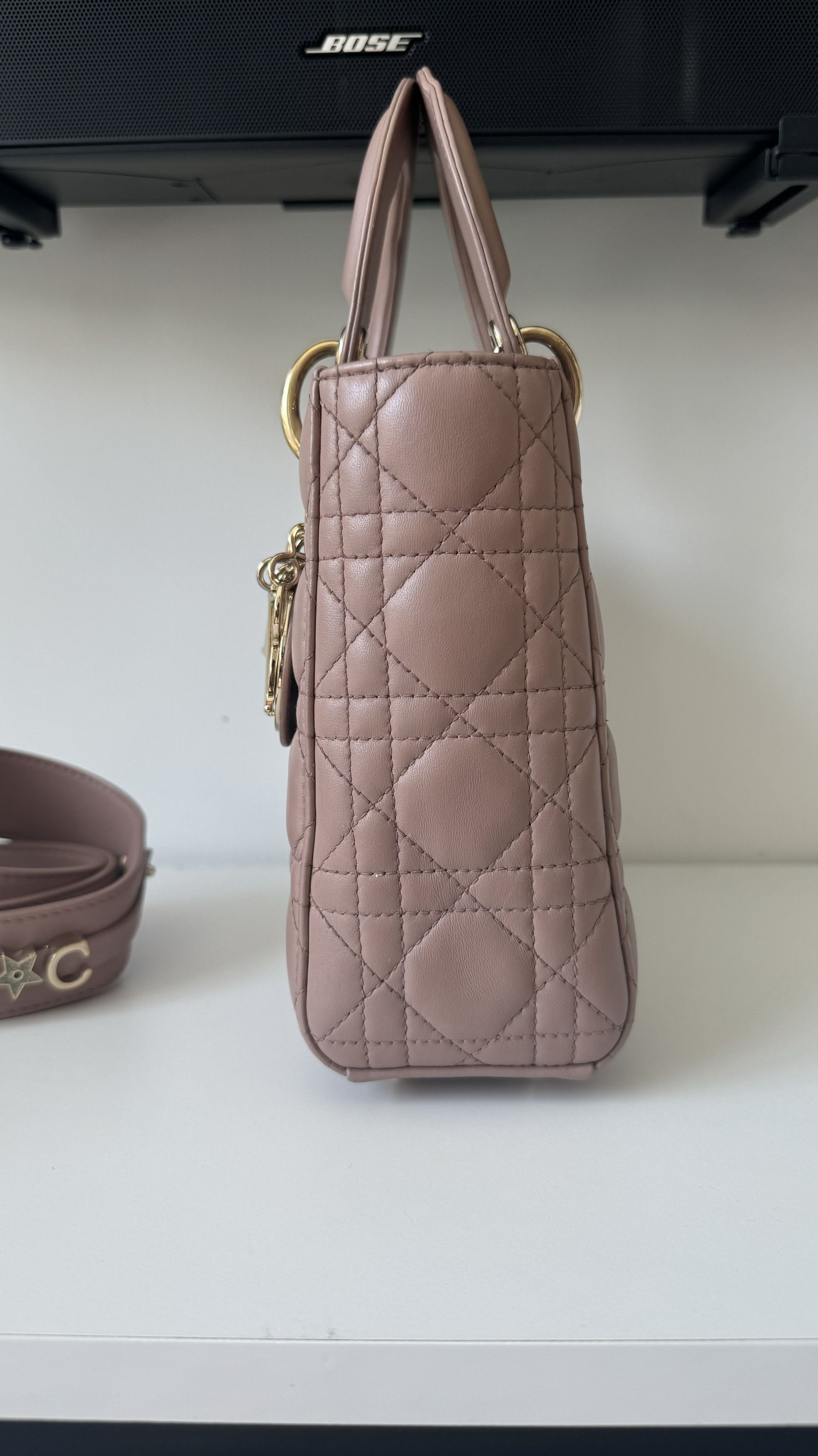 Dior DIOR Small Lady Dior My ABCDior Bag - Cannage Lambskin Size ONE SIZE - 4 Thumbnail