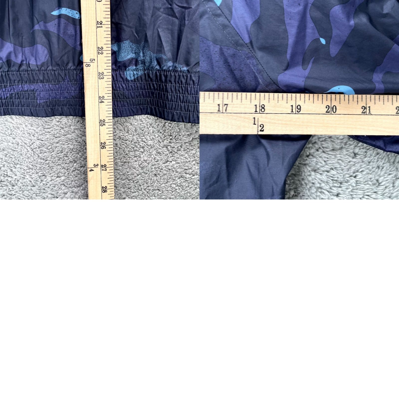 Oakley VINTAGE Oakley Jacket Mens Medium Blue Camo Windbreaker Hooded Full Zip Short Coat Cold Weather Outdoor Coat Mens Size US M / EU 48-50 / 2 - 8 Thumbnail
