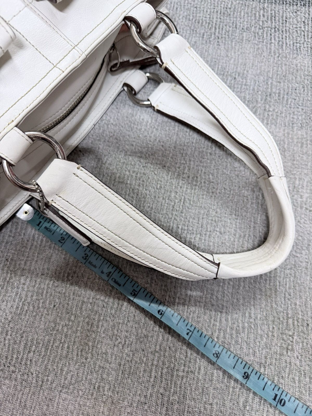 Coach Coach Hamilton Hobo Leather White Bag Size ONE SIZE - 19 Thumbnail