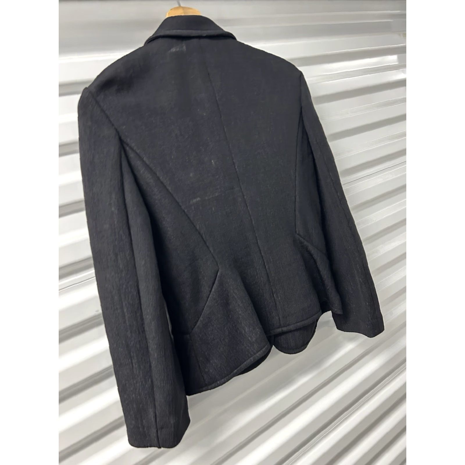 Anna Sui Anna Sui Blazer Jacket Women Black Satin Padded ButtonUp Mid-Length Size 40 Wardrobe Workwear Party/Cocktail Formal Business Womens Blazer Size S / US 4 / IT 40 - 6 Thumbnail