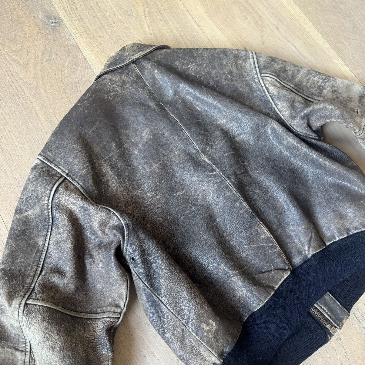 Avirex Avirex - Vintage Leather Jacket - Brown Size US M / EU 48-50 / 2 - 8 Thumbnail