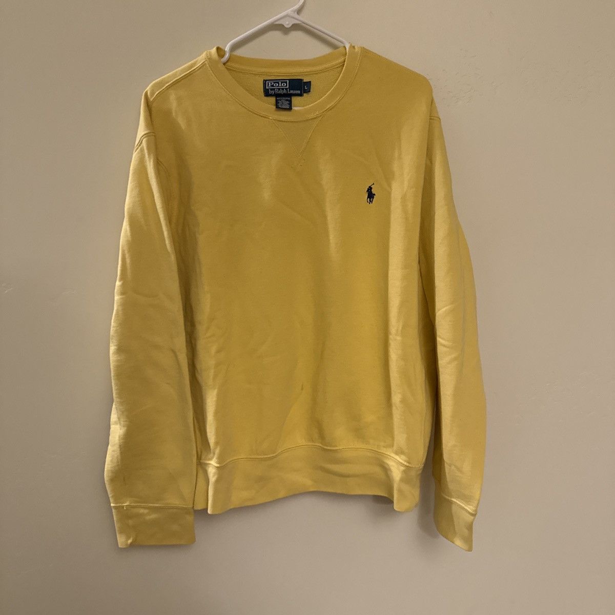 Polo Ralph Lauren Vintage Yellow Polo Ralph Lauren Crewneck Size US L / EU 52-54 / 3 - 1 Thumbnail