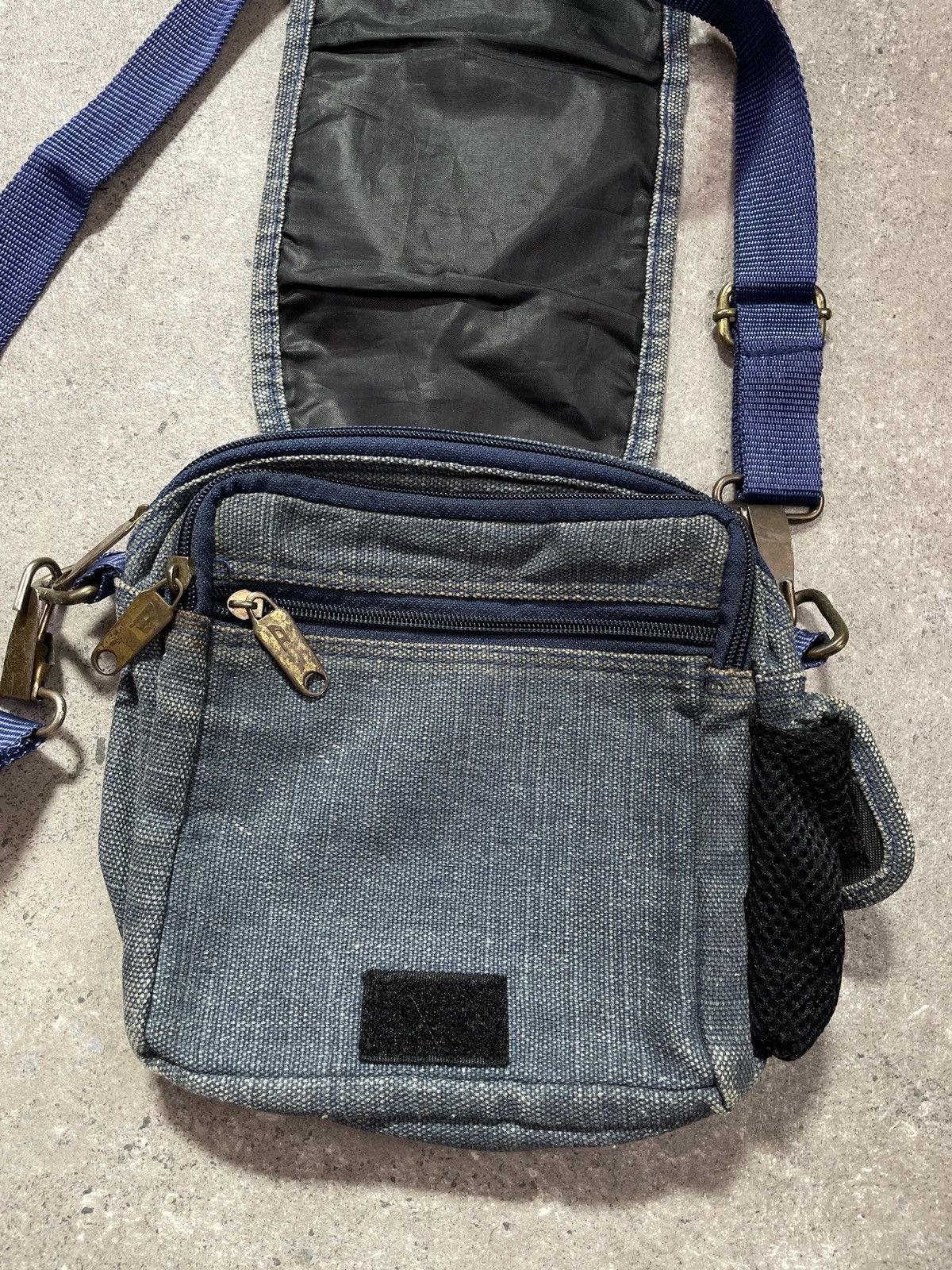Diesel × Vintage Vintage Y2K Diesel Avant Garde Denim Bag Size ONE SIZE - 7 Thumbnail