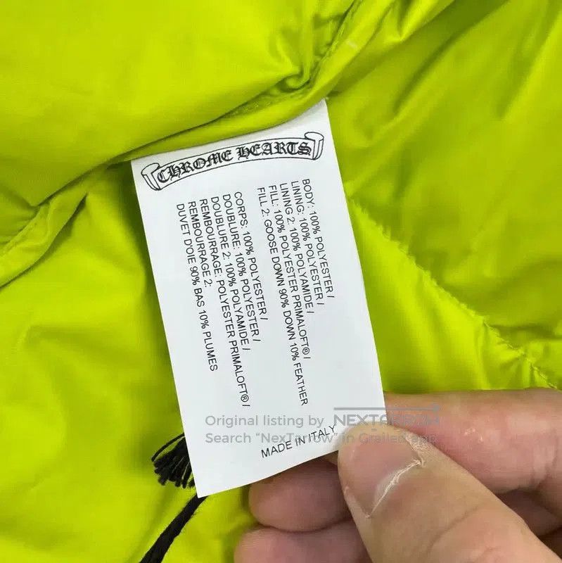 Chrome Hearts Chrome Hearts Bright Green Padded Vest . Size US XL / EU 56 / 4 - 6 Thumbnail