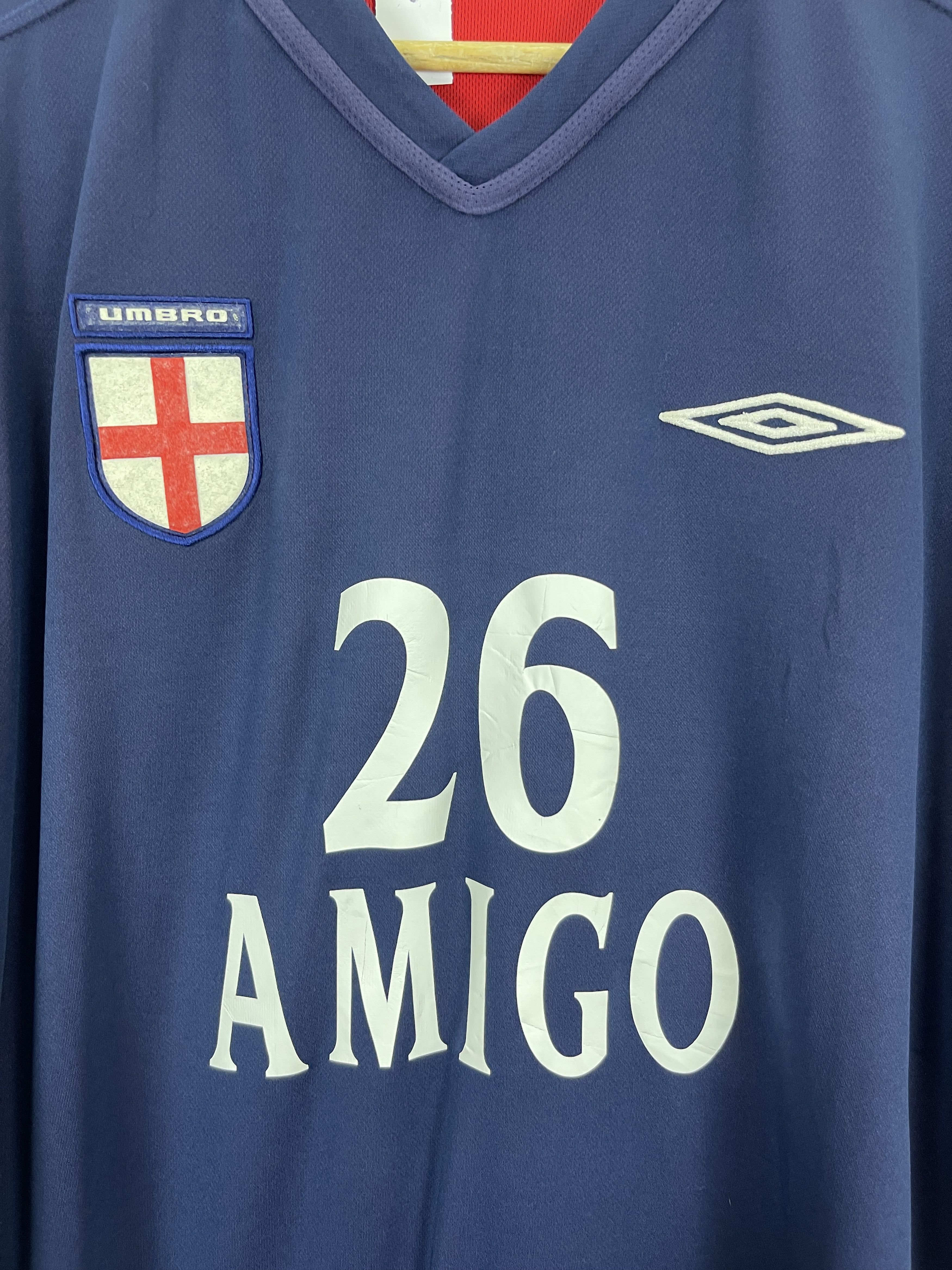 Umbro × Vintage Vtg.England Full Time March 2004 reversible Jersey TA0420 Size US XL / EU 56 / 4 - 5 Thumbnail