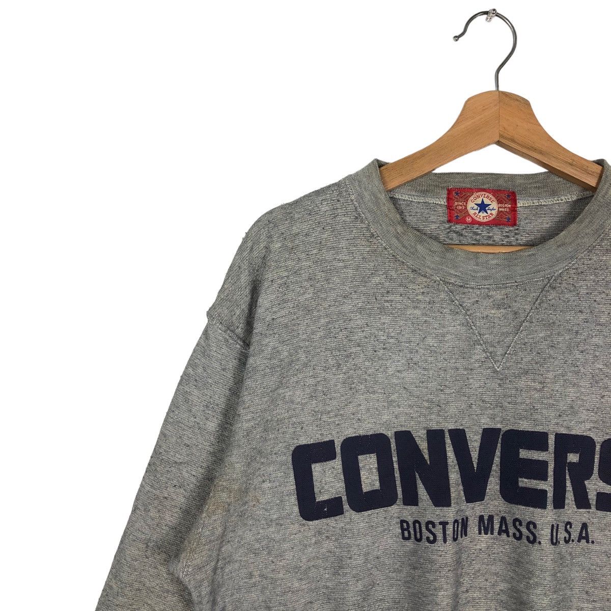Japanese Brand 🔥90’s Vintage Sweatshirt Converse All Star Boston Mass Size US M / EU 48-50 / 2 - 7 Thumbnail