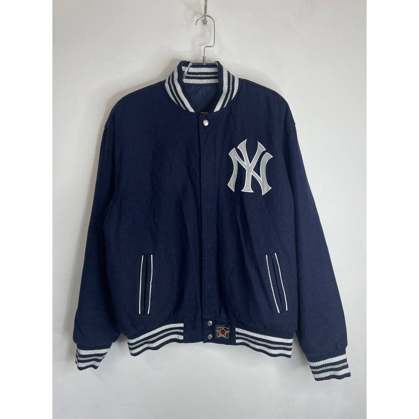 MLB × New York Yankees × Vintage Vintage New York Yankees MLB Navy Blue Varsity Jacket XL Size US XL / EU 56 / 4 - 6 Thumbnail