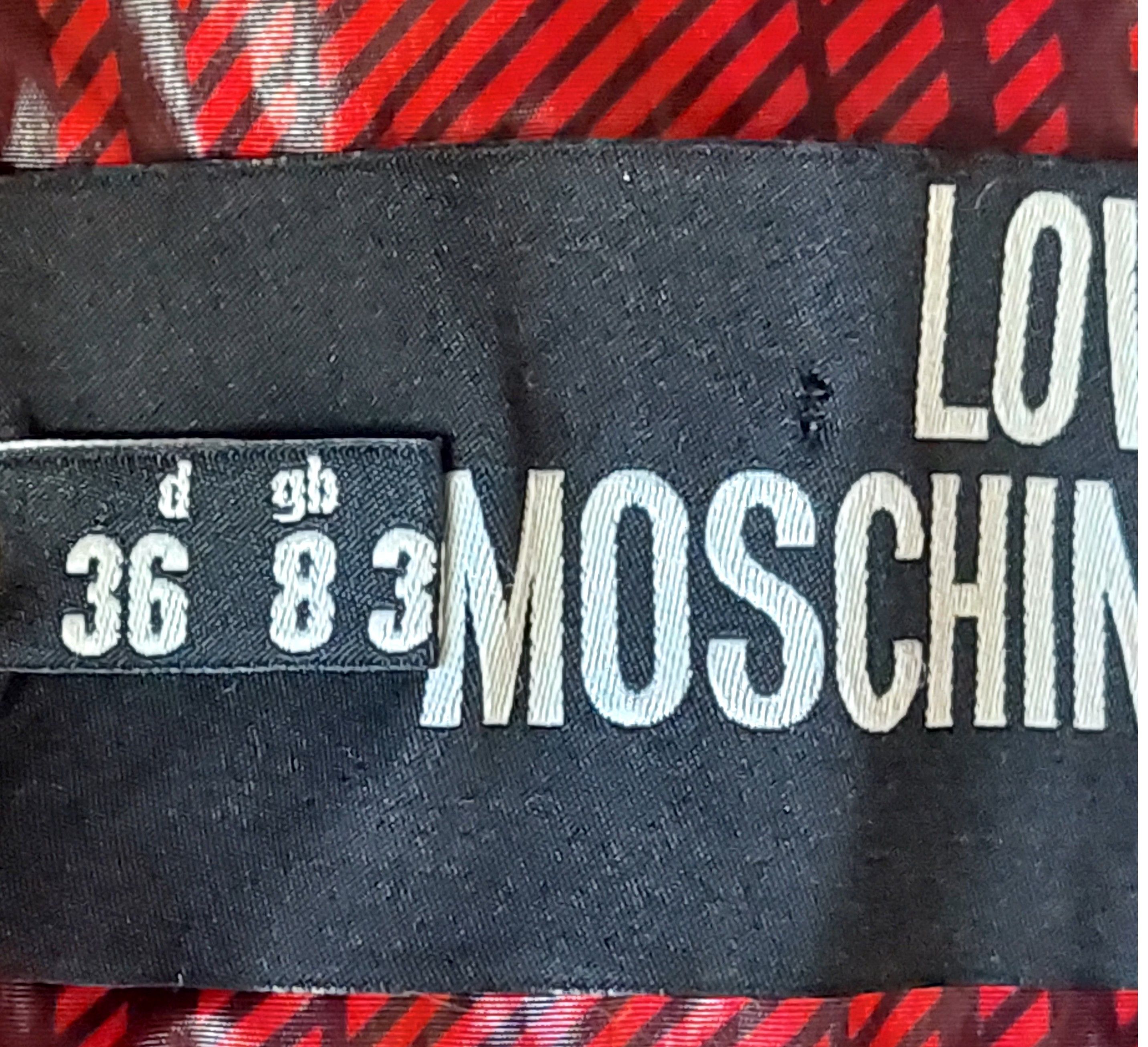 Love Moschino Love Moschino Red Tartan Rain Trench Coat Size IT 40 US 4 Size S / US 4 / IT 40 - 6 Thumbnail