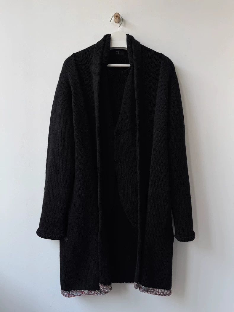 Yohji Yamamoto Yohji Yamamoto Yohji Yamamoto Y's Long Wool Cardigan Size US M / EU 48-50 / 2 - 1 Thumbnail