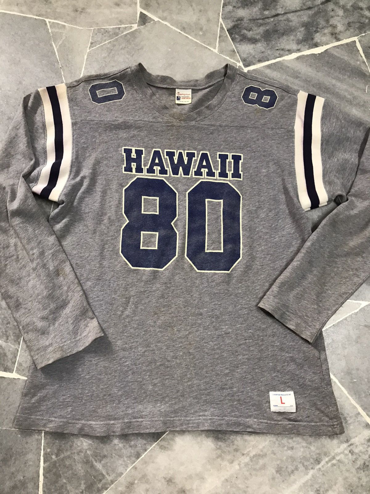 Champion × Vintage 80s Champion X University Of Hawaii football Jersey Size US L / EU 52-54 / 3 - 7 Thumbnail