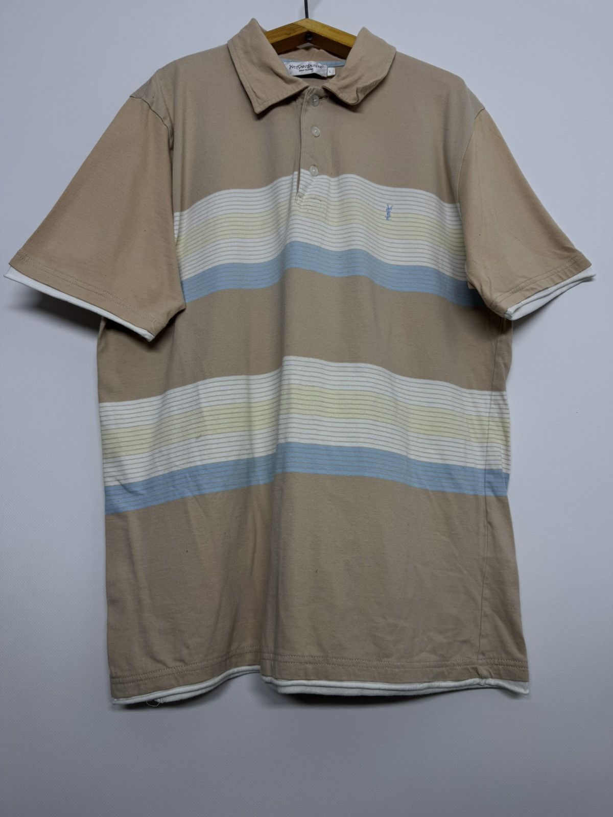 Yves Saint Laurent Rare Vintage Yves Saint Laurent Polo Shirt YSL Tee Size US L / EU 52-54 / 3 - 7 Thumbnail