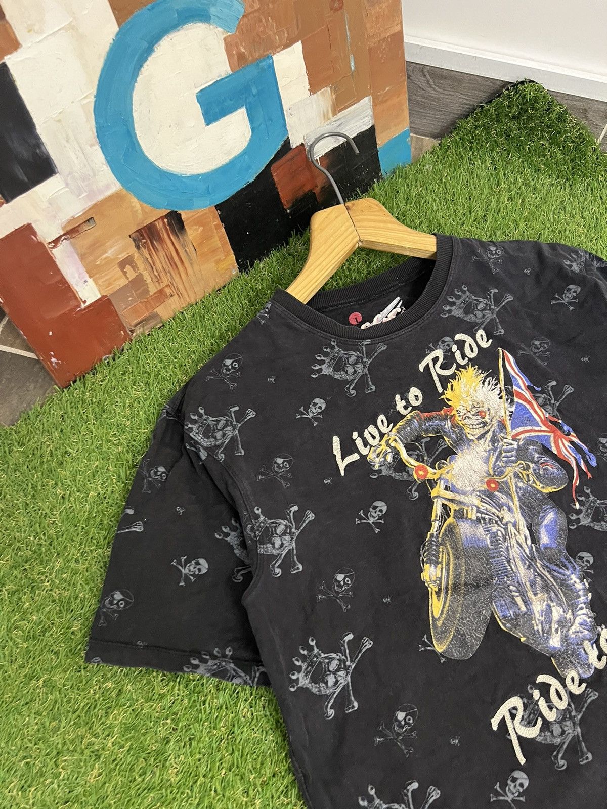 Vintage 🔥 Vintage Y2K Ringspun Avant Garde Gothic Religion Tee Rare Size US L / EU 52-54 / 3 - 2 Thumbnail