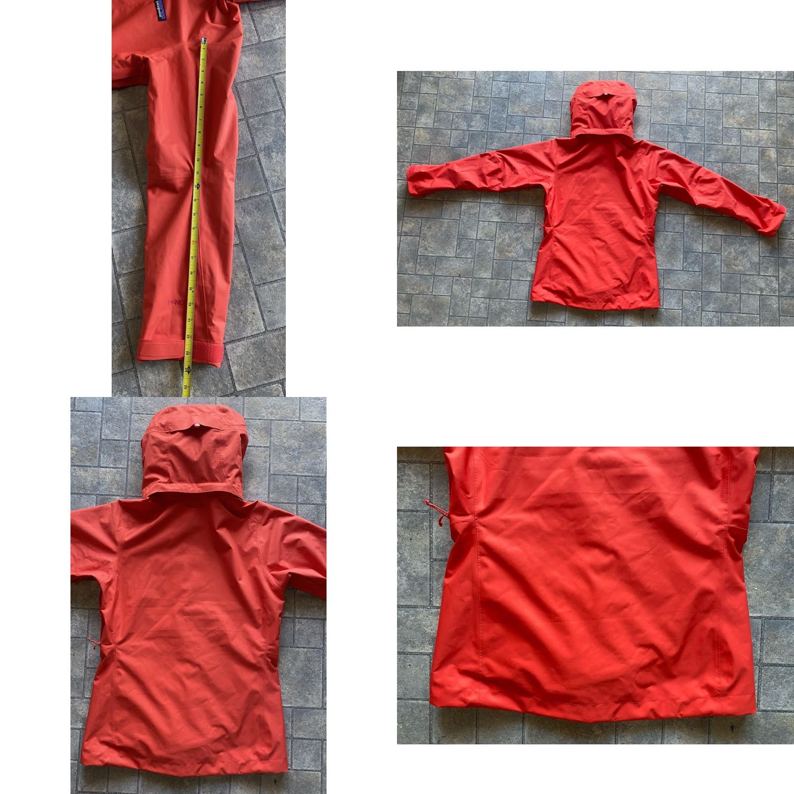 Patagonia Patagonia Jacket Womens XS Red/Orange H2NO Recco Full Zip Hooded Outdoor Ski Size XS / US 0-2 / IT 36-38 - 10 Thumbnail