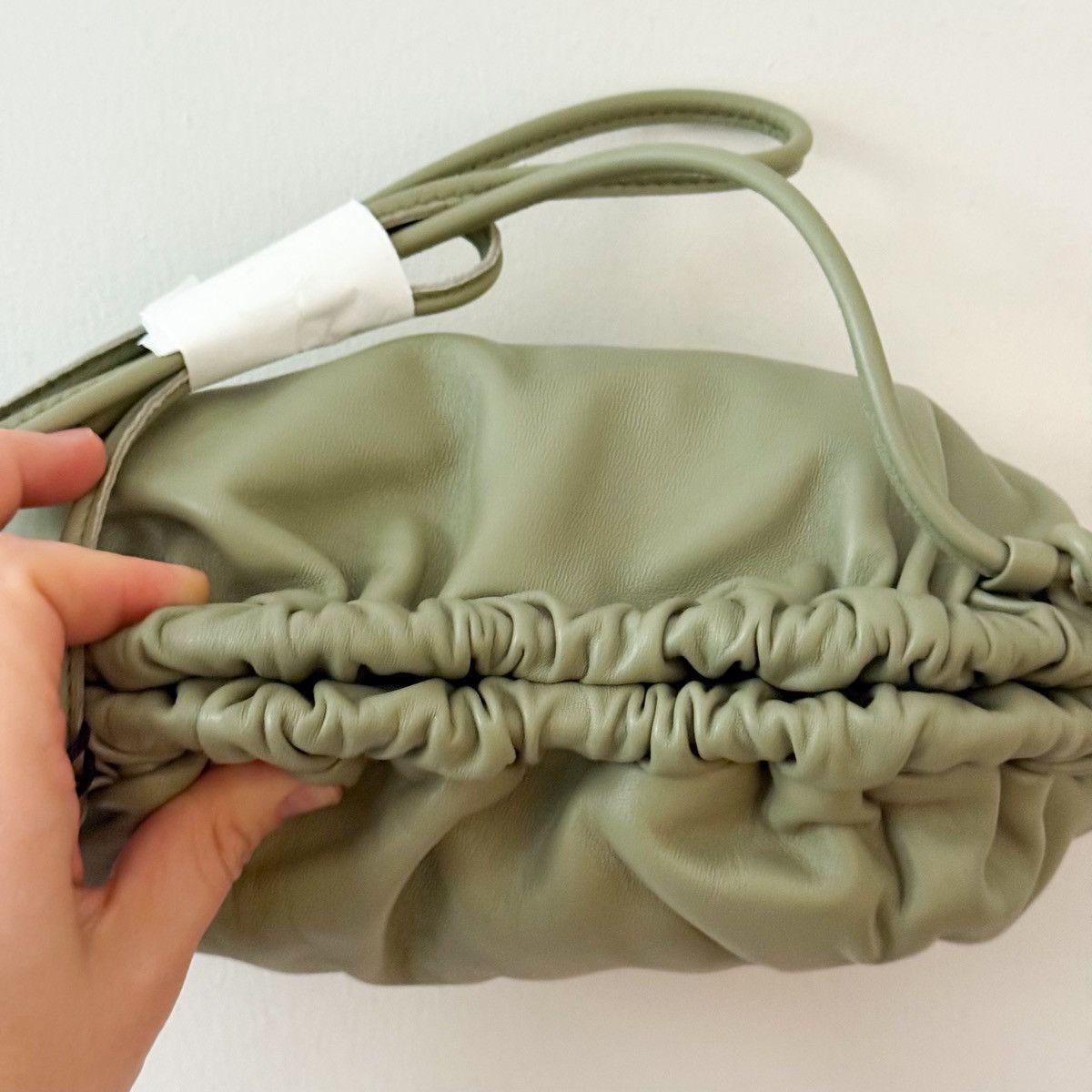 Mansur Gavriel NWT Mansur Gavriel Mini Cloud Clutch Sage Green Convertible Size ONE SIZE - 7 Thumbnail