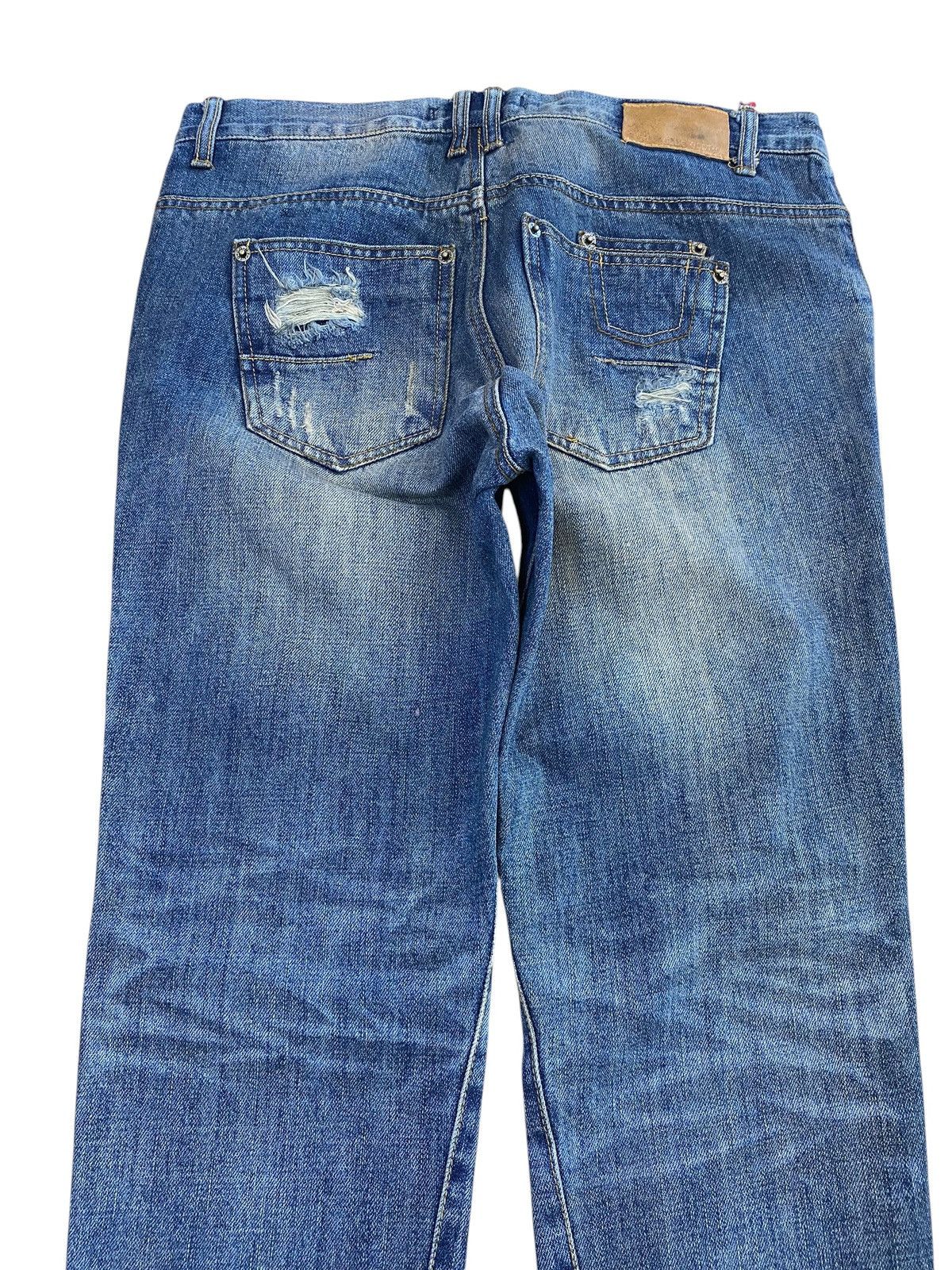 Antigua Antigua Brand Distressed Faded Style Straight Cut Jeans Size US 32 / EU 48 - 4 Thumbnail