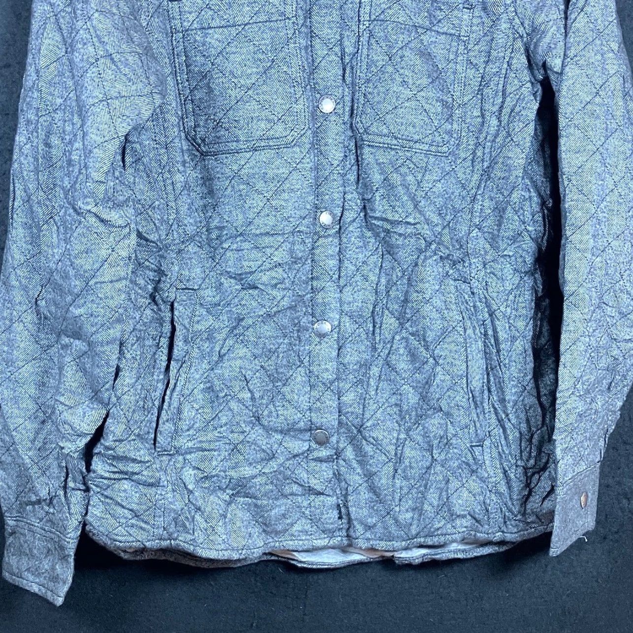 Dickies Dickies Womens Jacket Gray Quilted Snap Button Down Cotton Blend Small Jacket Womens Gray Cotton Blend Quilt Snap Button Down Casual Outdoor 90s? Size S / US 4 / IT 40 - 3 Thumbnail