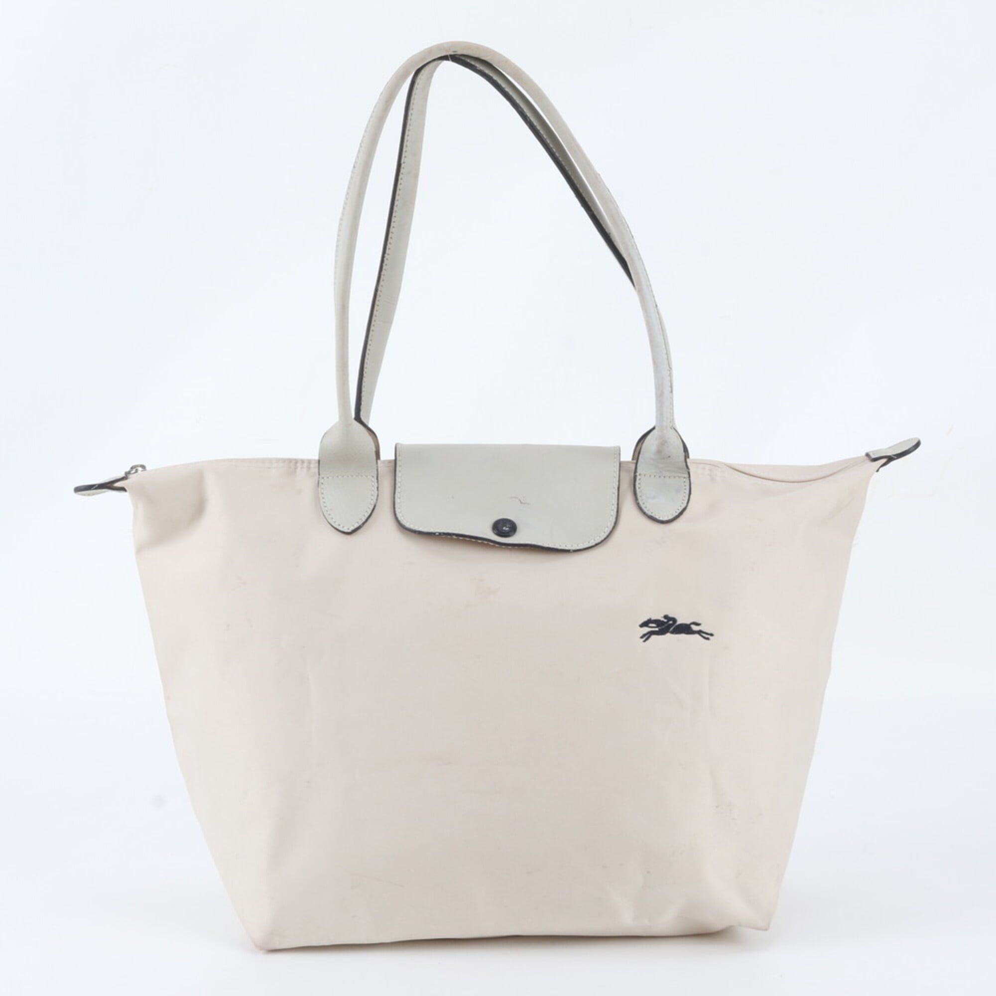Longchamp Longchamp Le Pliage Leather Nylon Tote Bag Shoulder Handbag for Women Size ONE SIZE - 1 Thumbnail