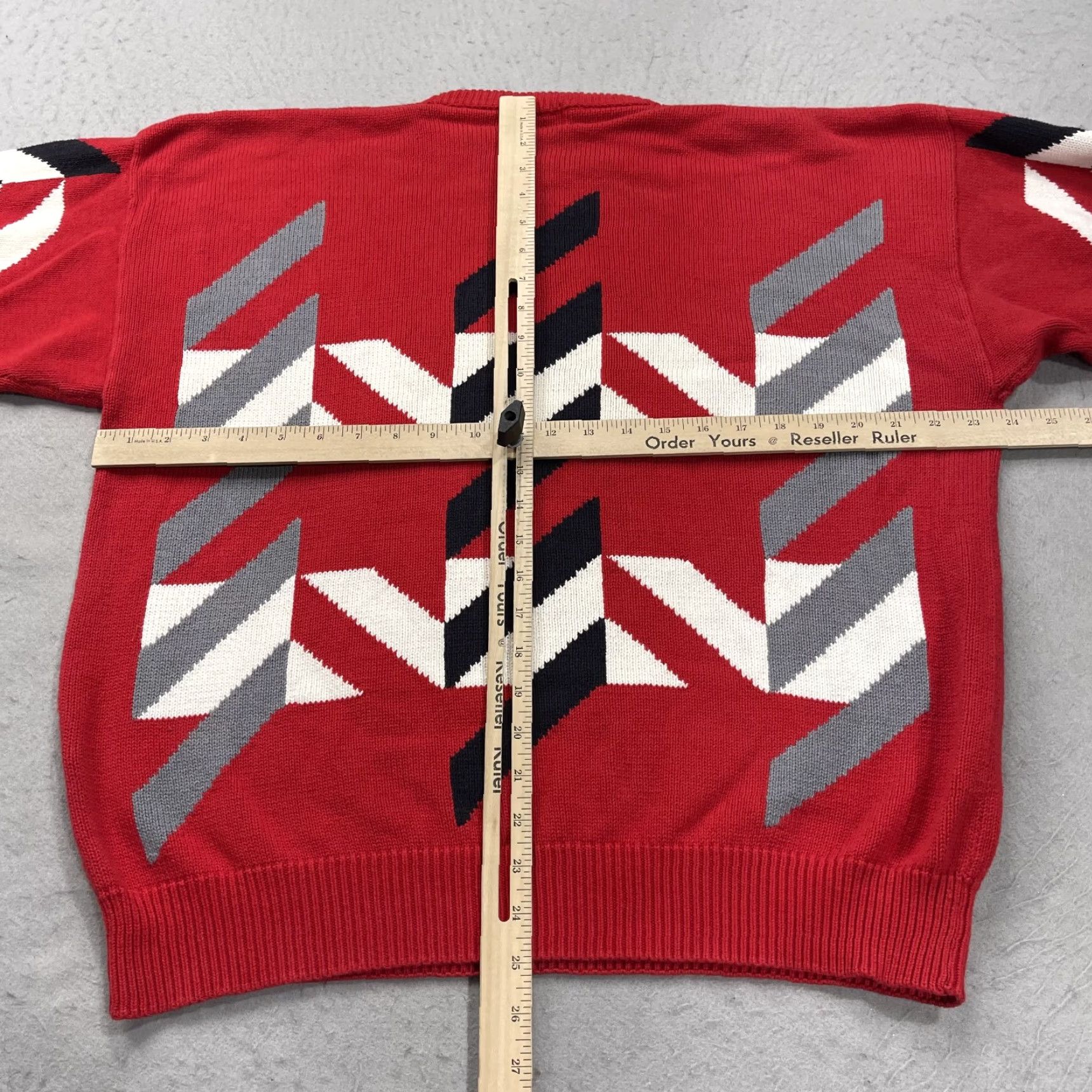 Titleist VINTAGE Titleist Golf Sweater Mens XL Red 90s Abstract Knit Crewneck Pullover Casual Winter Spring Fall Mens Size US XL / EU 56 / 4 - 6 Thumbnail