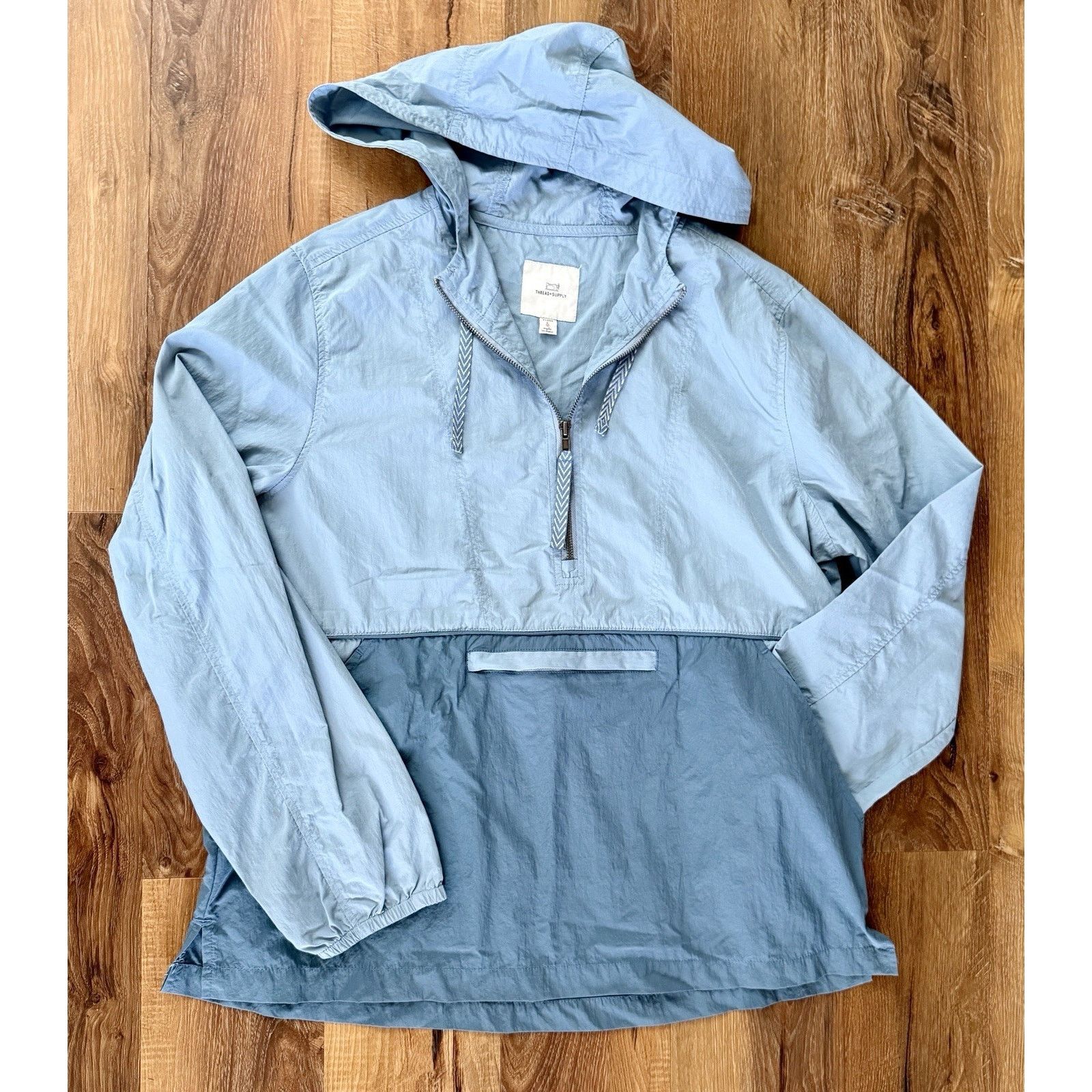 Old Navy Thread & Supply Women’s Pullover Windbreaker Hooded Jacket Size L / US 10 / IT 46 - 2 Thumbnail