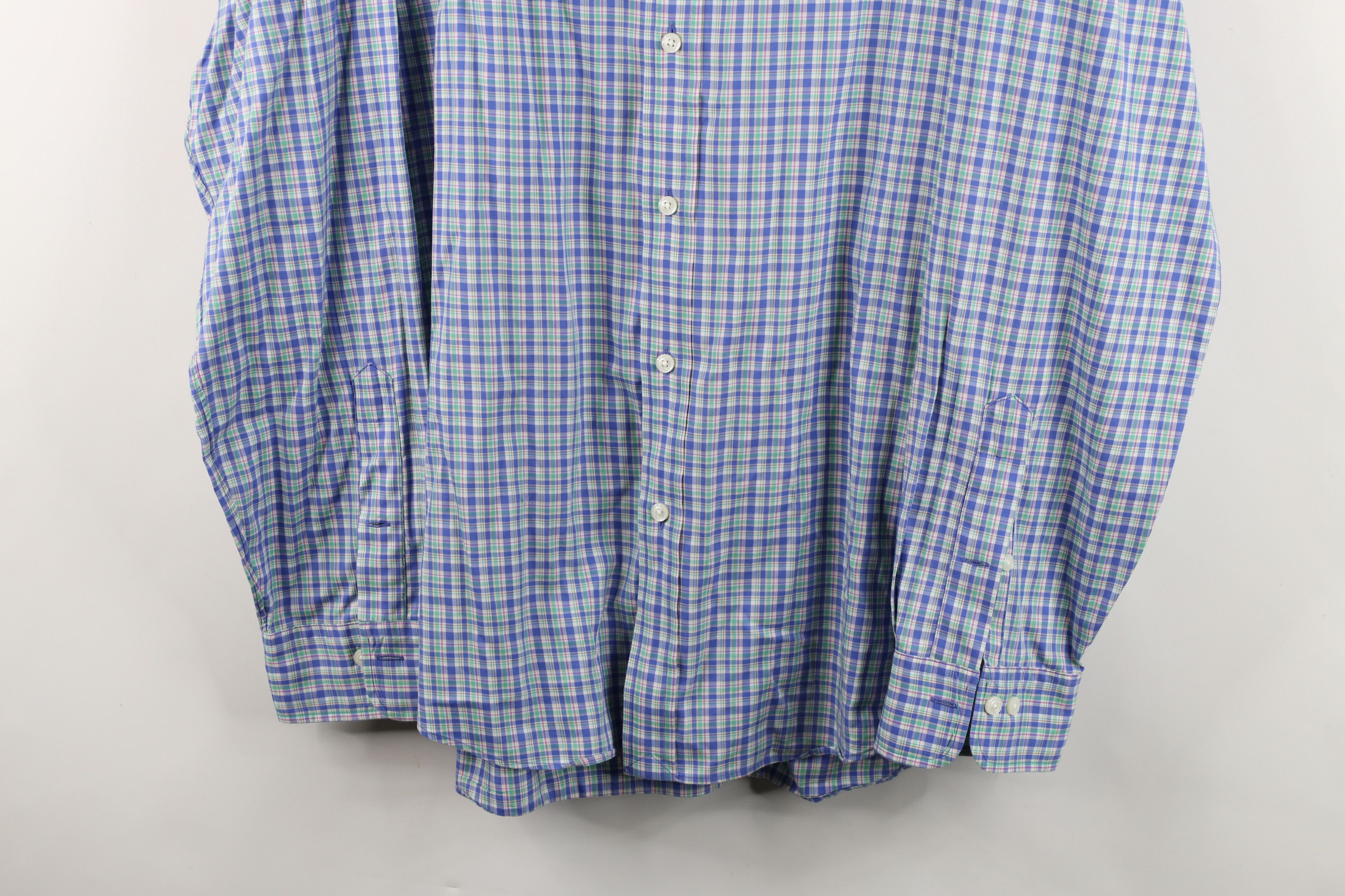 Ralph Lauren Ralph Lauren Stretch Collared Button Shirt Rainbow Plaid Size US XL / EU 56 / 4 - 3 Thumbnail