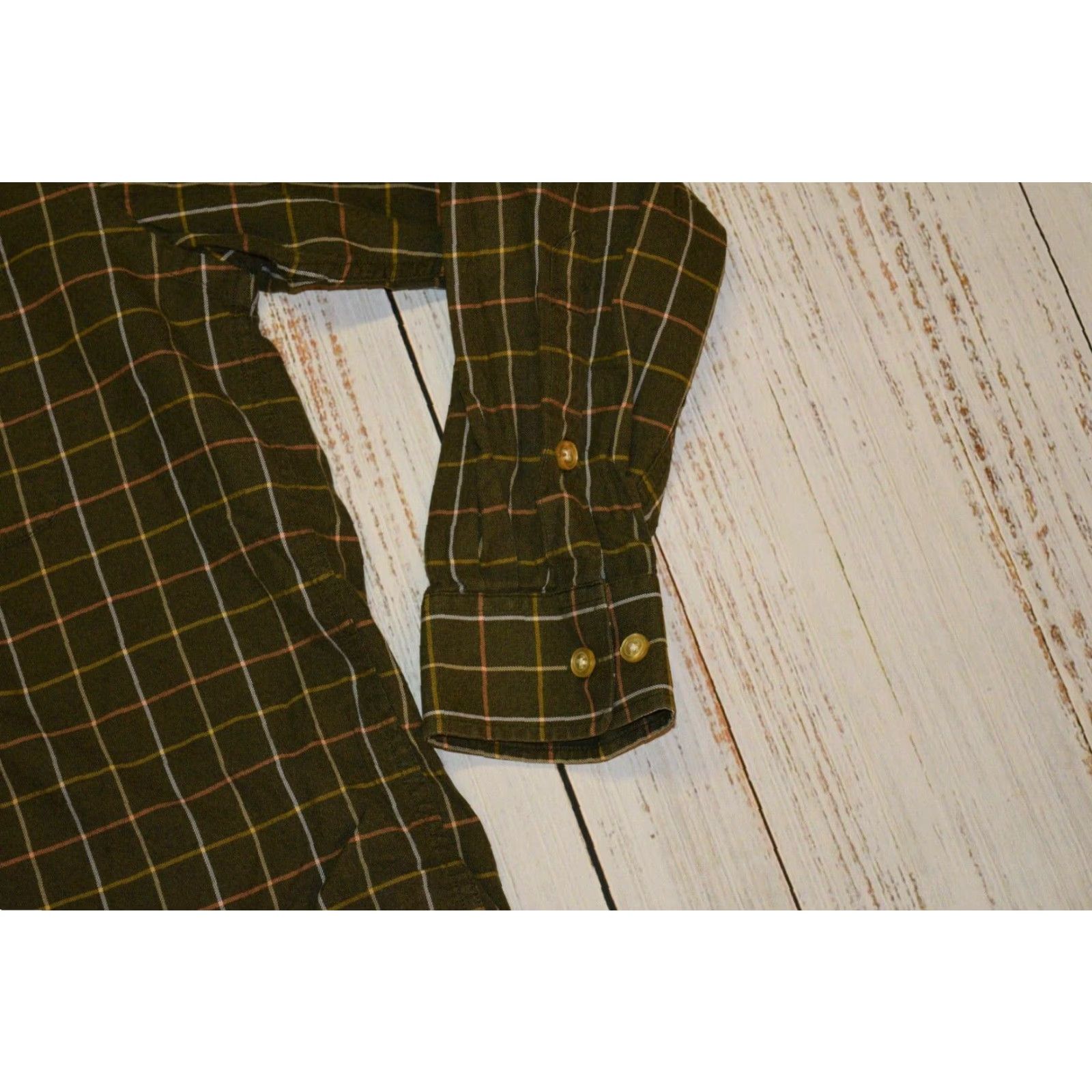 Orvis VINTAGE Orvis Men's Button-Up Cotton Flannel Shirt Sz Large Casual Plaid Checks Outfitter Size US L / EU 52-54 / 3 - 2 Thumbnail