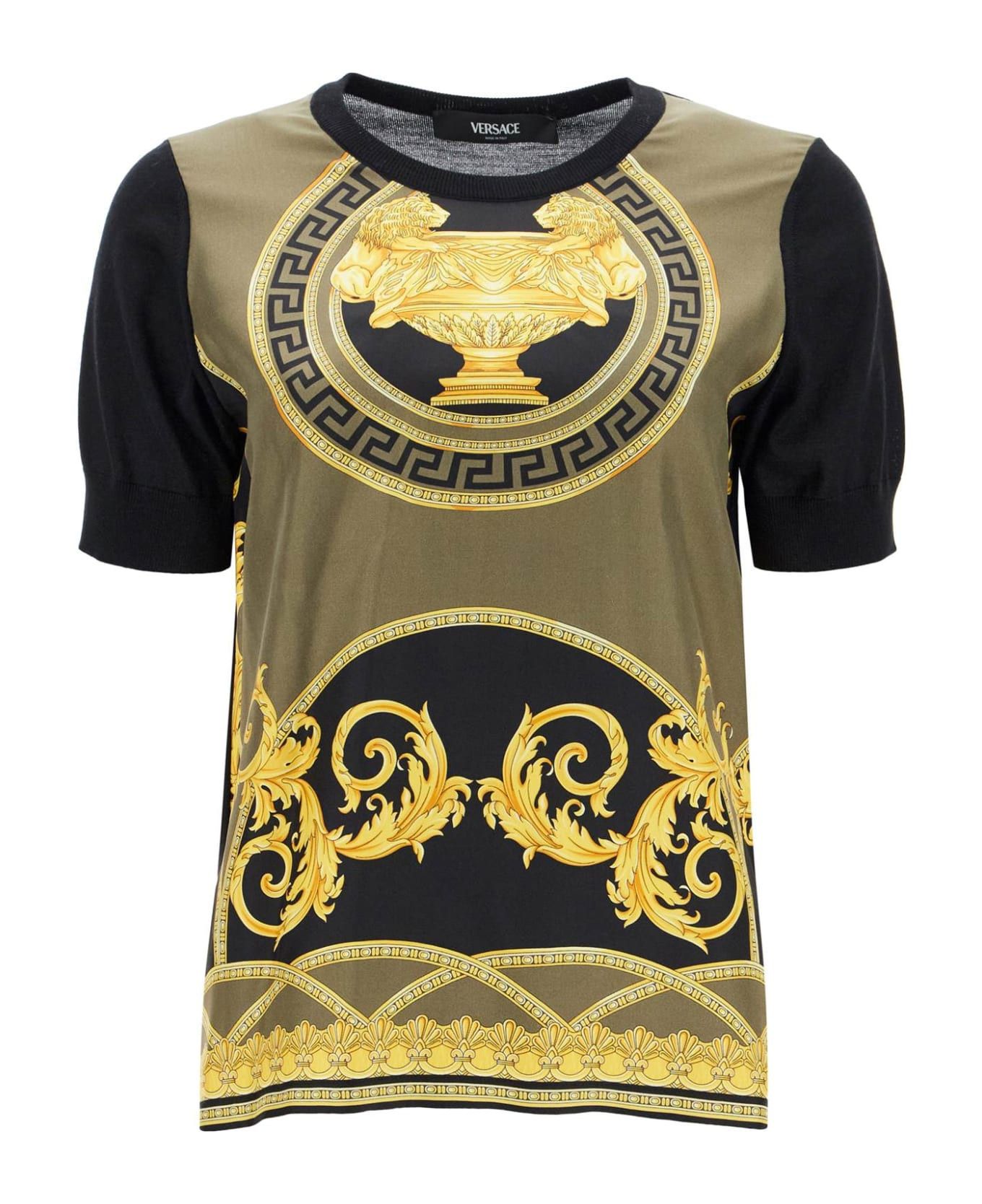 Versace o1y0226 Crewneck T-Shirt in Multicolor Size XS / US 0-2 / IT 36-38 - 1 Thumbnail