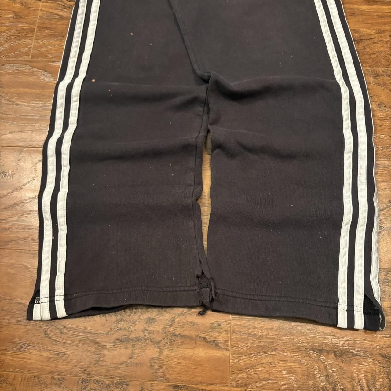 Adidas Crazy Vintage Y2K/2000s Adidas Black Striped Sweatpants! Size US 32 / EU 48 - 3 Thumbnail