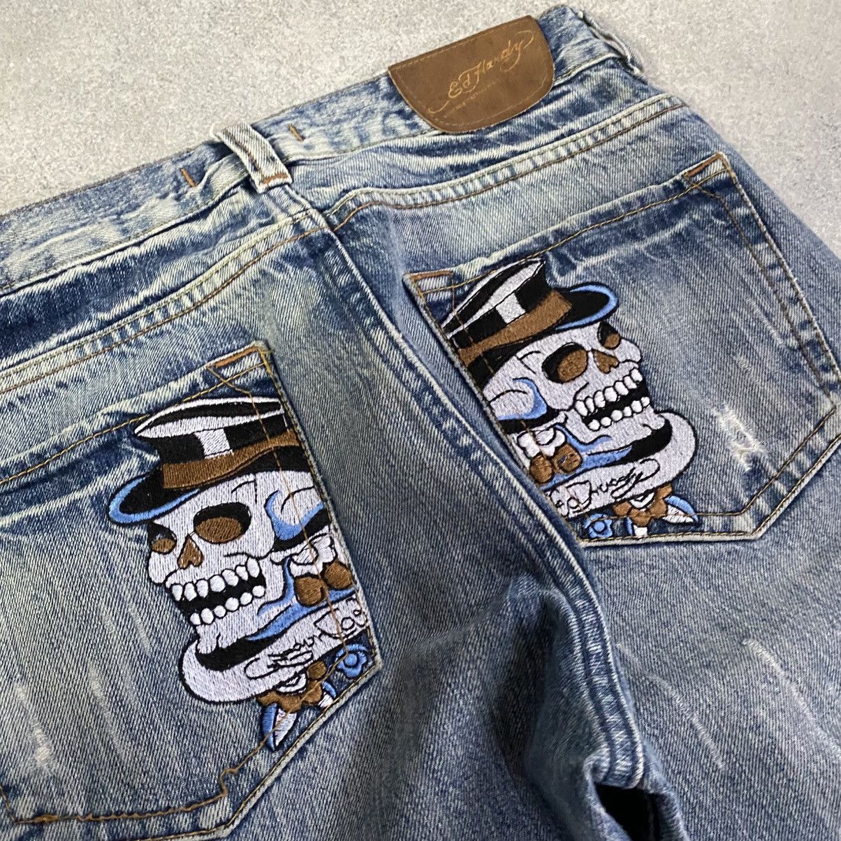 Ed Hardy Vintage Ed Hardy Jeans Baggy Japanese Y2K Size US 32 / EU 48 - 3 Thumbnail
