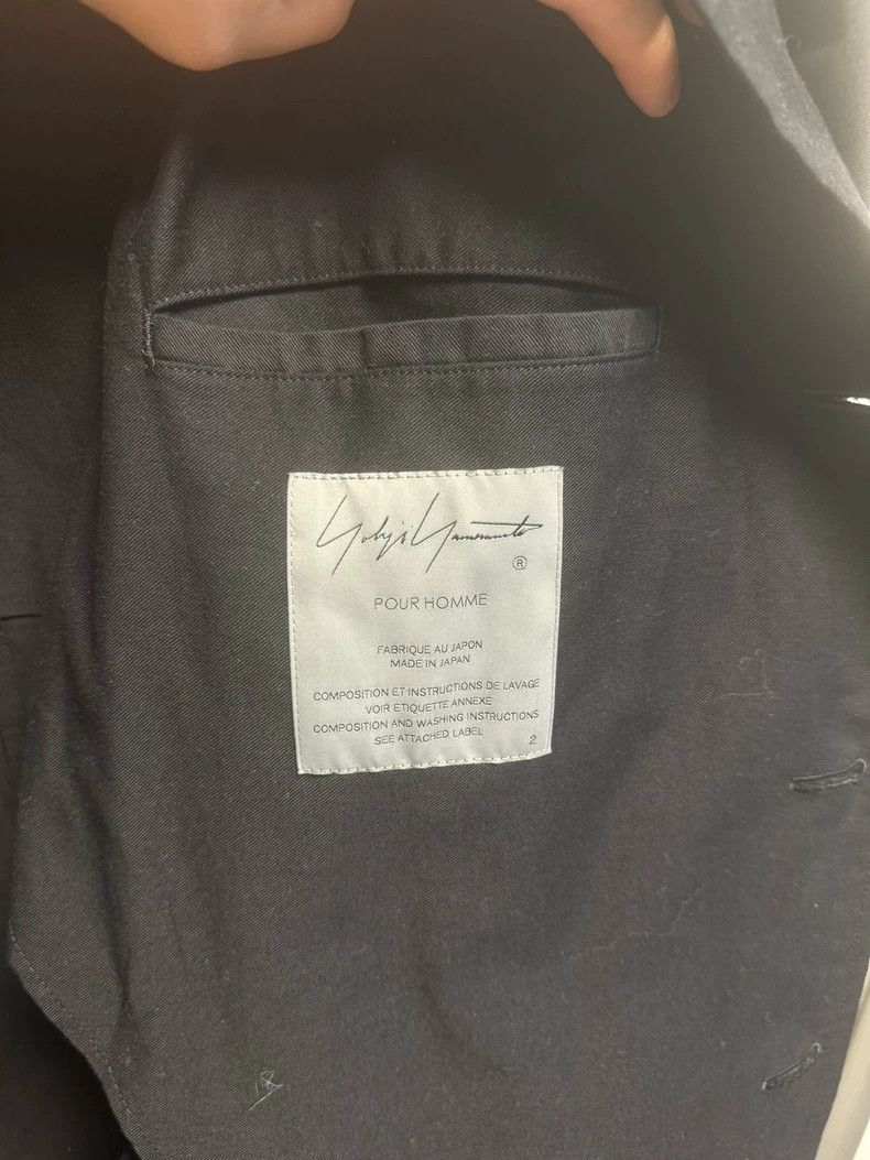 Yohji Yamamoto Yohji Yamamoto Black trench coat Size US M / EU 48-50 / 2 - 2 Thumbnail