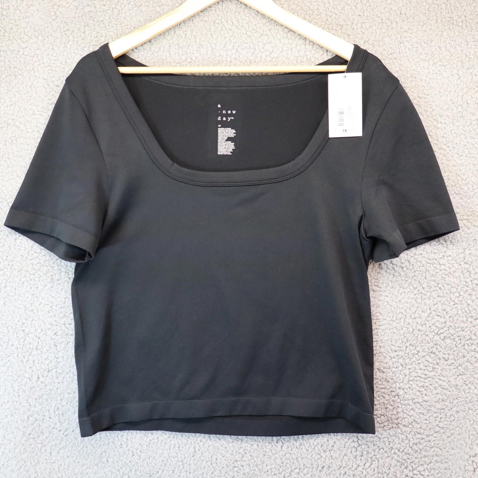 Other A New Day Square Neck Black Shirt 1X NWT new Size XL / US 12-14 / IT 48-50 - 1 Thumbnail