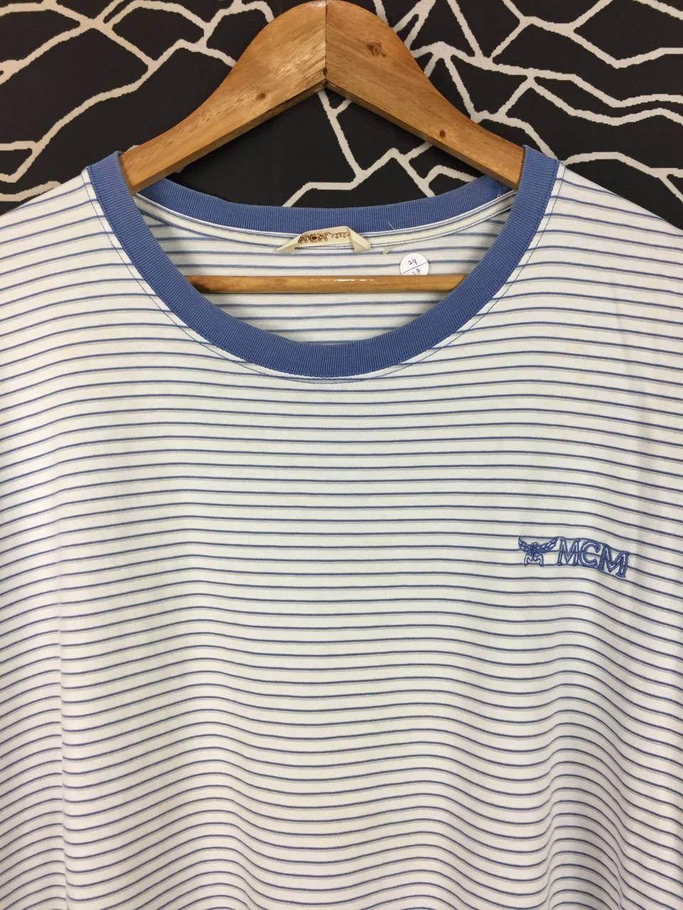 MCM Vtg MCM Modern Creation München Légère Striped Tee Size US XL / EU 56 / 4 - 3 Thumbnail