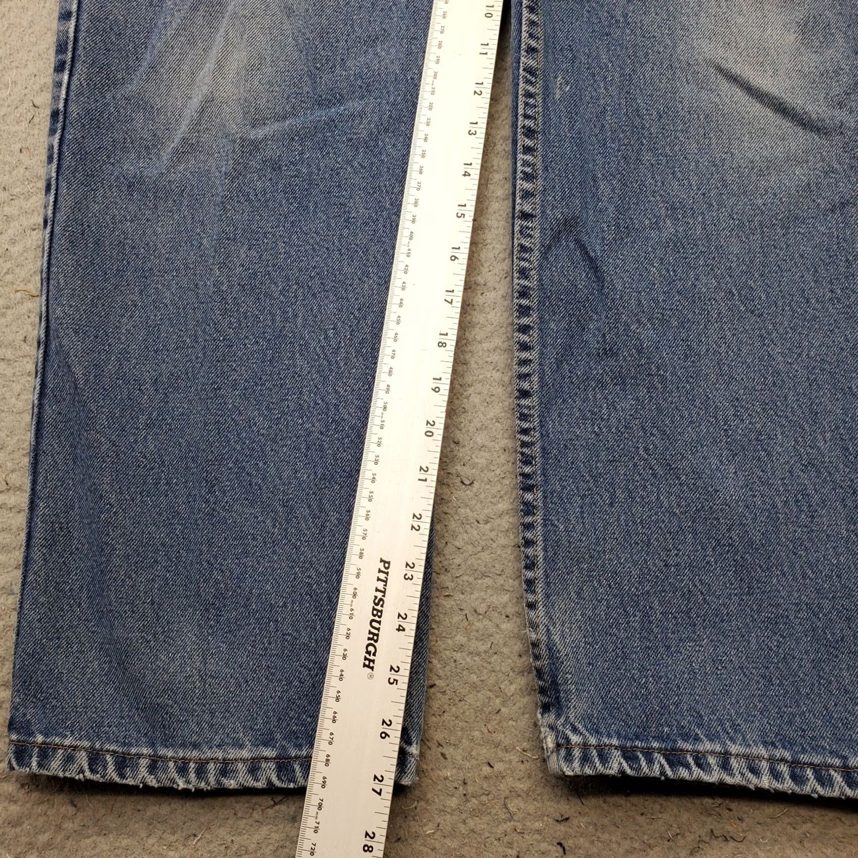 Wrangler Wrangler Jeans Mens 35x30 Blue Premium Denim Relaxed 5-Pocket Straight Leg Size US 35 - 4 Thumbnail