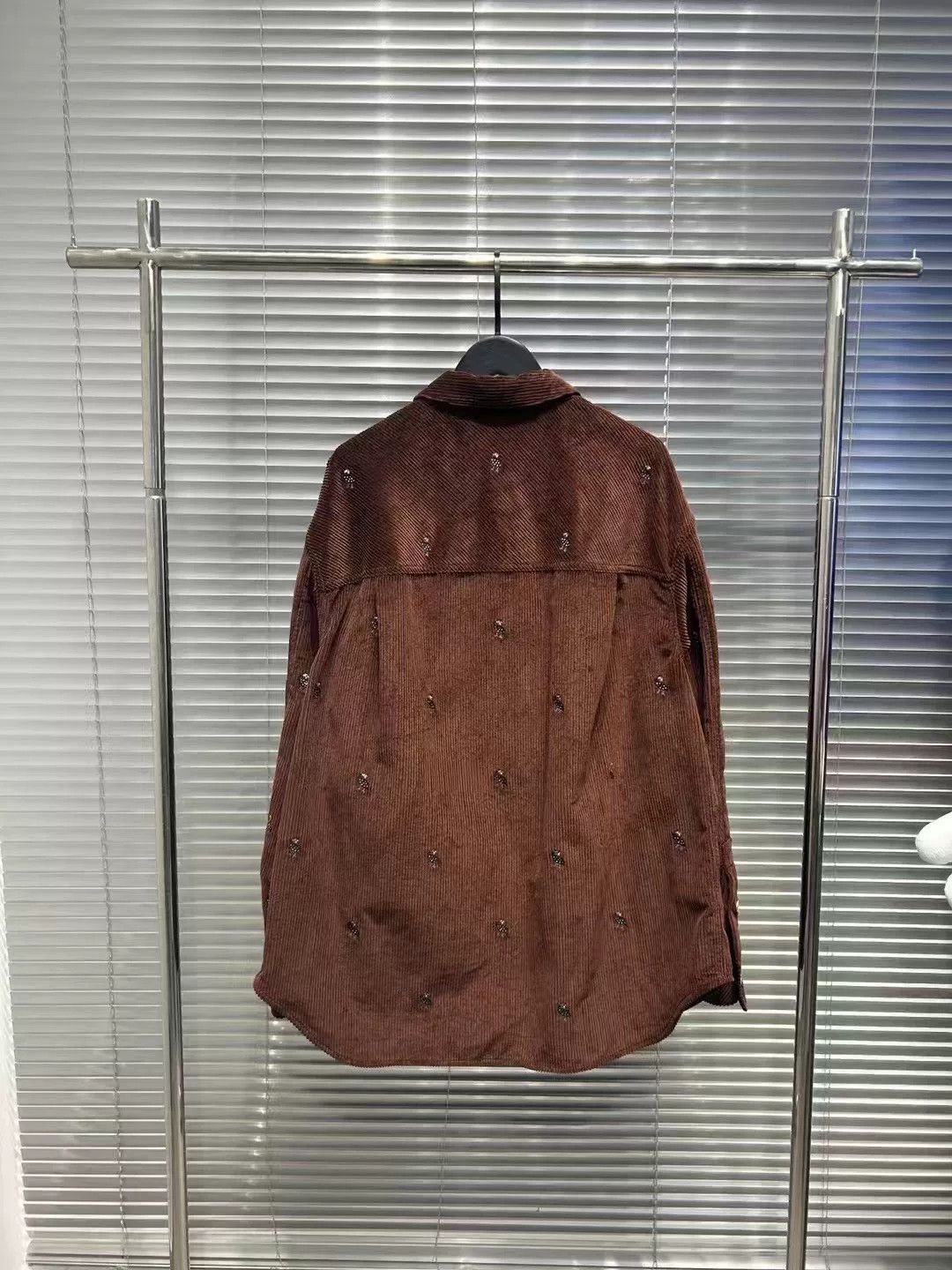 Loewe Loewe Brown Corduroy Embroidered Shirt Jacket Size US L / EU 52-54 / 3 - 2 Thumbnail