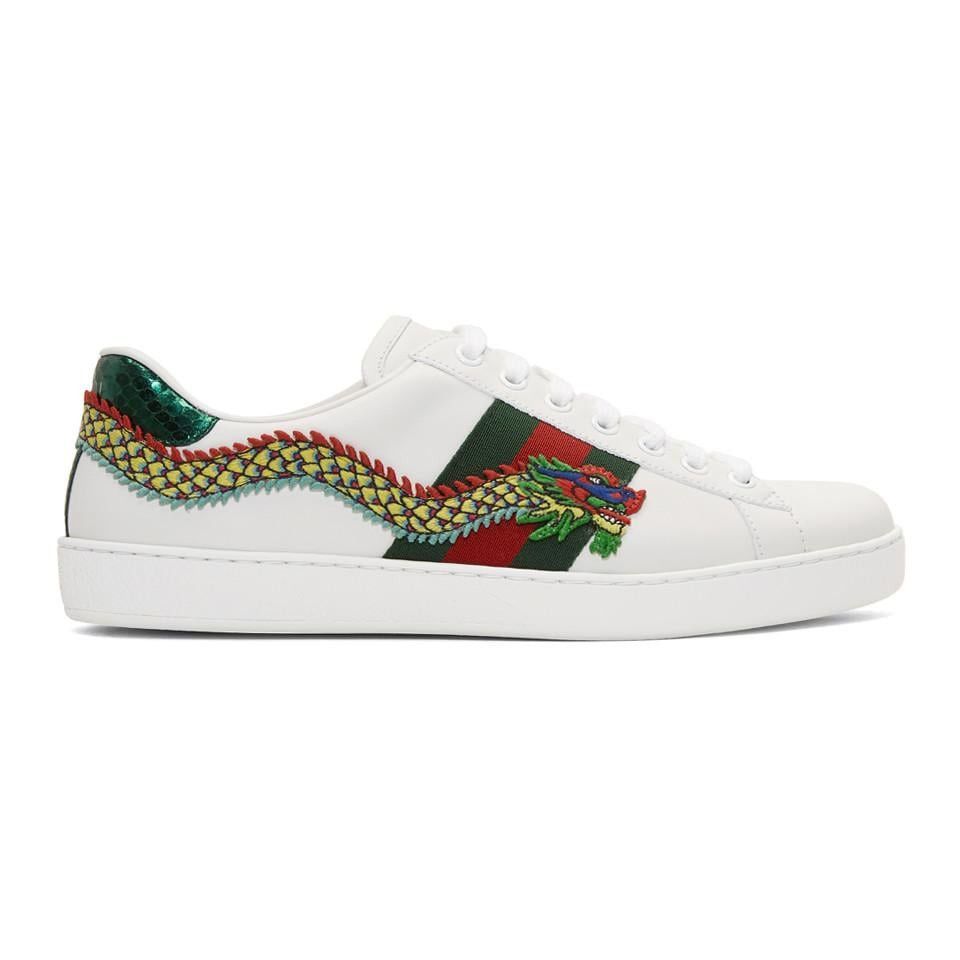 Gucci Gucci Dragon Ace Sneaker Size US 9 / EU 42 - 1 Thumbnail