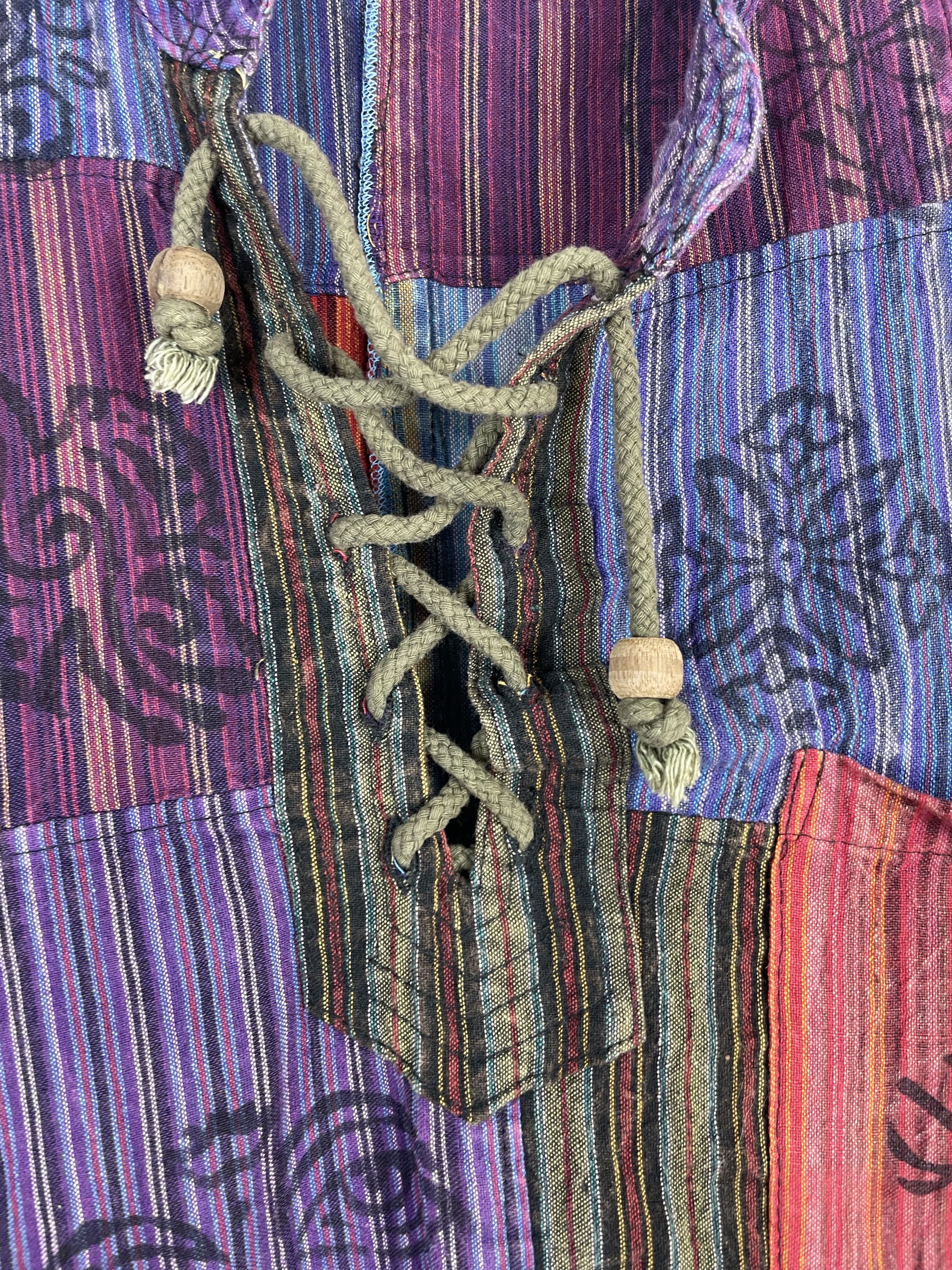 Japanese Brand Nepal Traditional Handmade Patchwork Shirt Custom Size US L / EU 52-54 / 3 - 5 Thumbnail