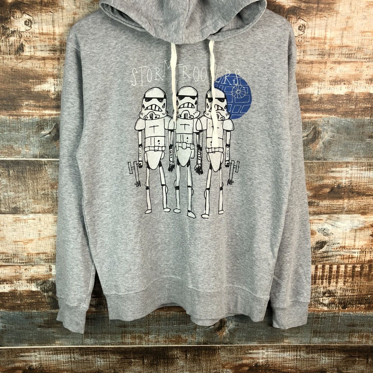 Cartoon Network × Star Wars Stars Wars storm Trooper movie Grey Hoodie #A1534 Size US M / EU 48-50 / 2 - 6 Thumbnail