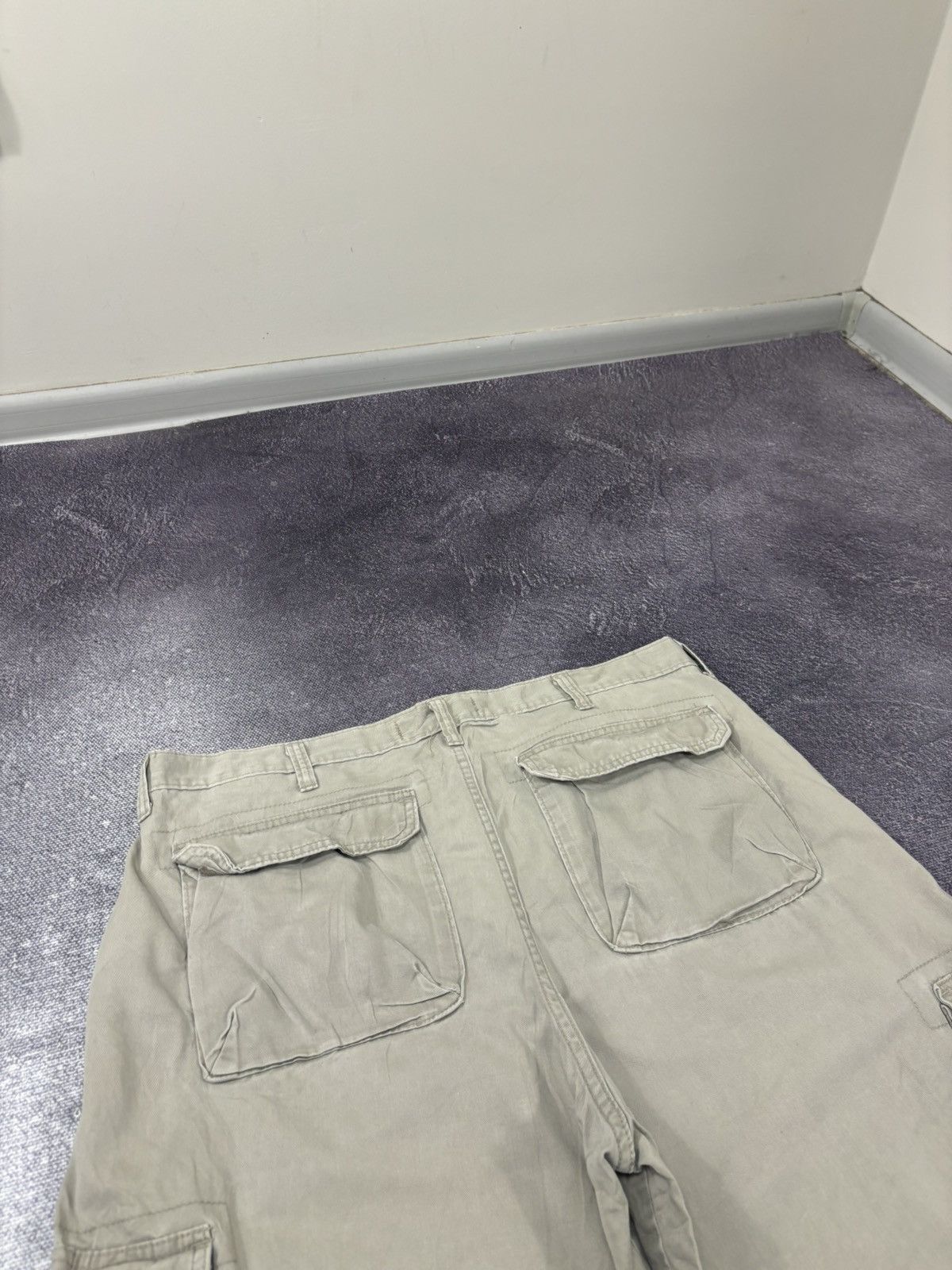 Vintage Vintage Wrangler USA Beige Utility Hype Baggy Cargo Shorts Size US 36 / EU 52 - 15 Thumbnail