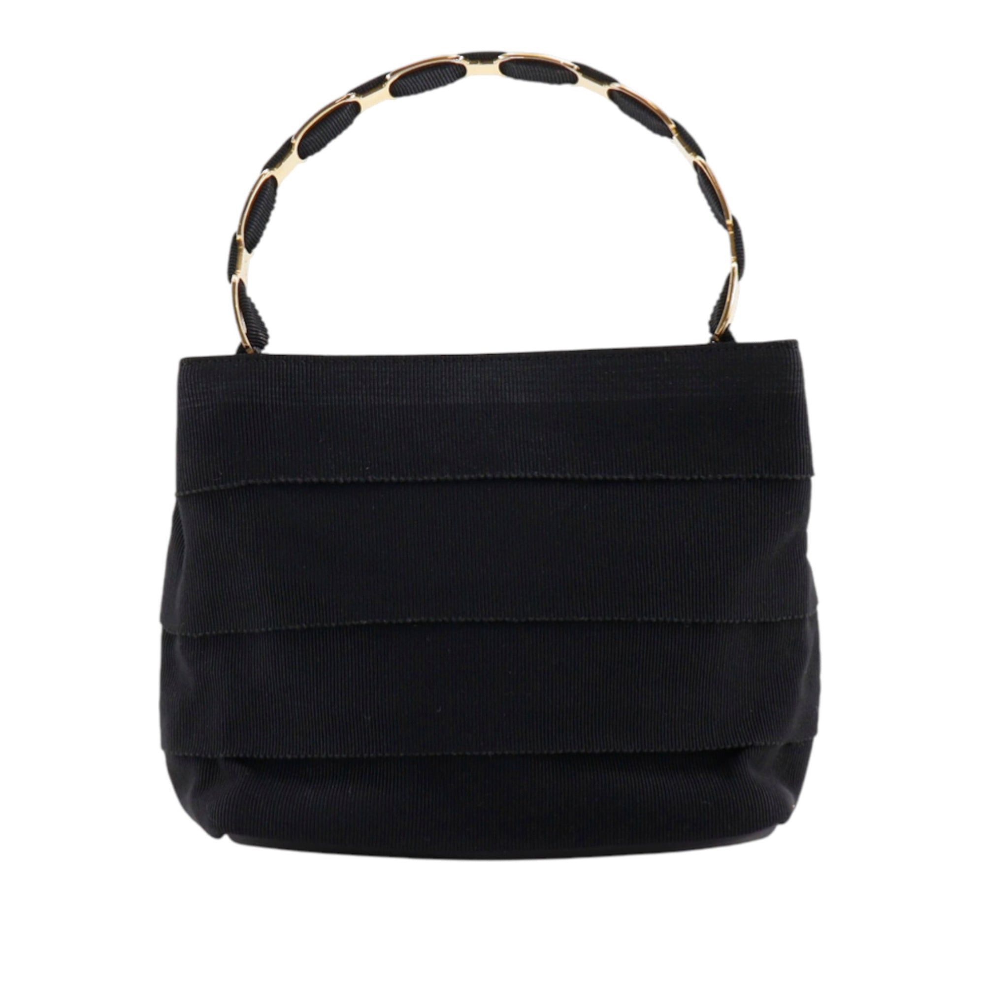 Salvatore Ferragamo Nylon Tiered Grosgrain Vara Satchel Size ONE SIZE - 1 Thumbnail