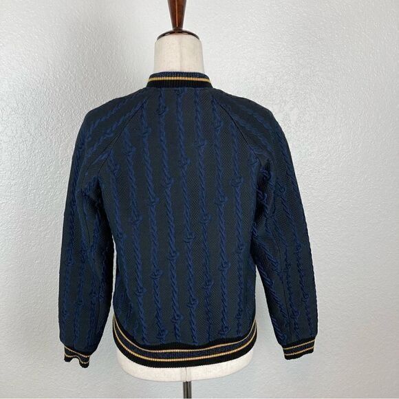 3.1 Phillip Lim 3.1 Phillip Lim Brocade cable print Varsity Bomber blue Size XS / US 0-2 / IT 36-38 - 9 Thumbnail