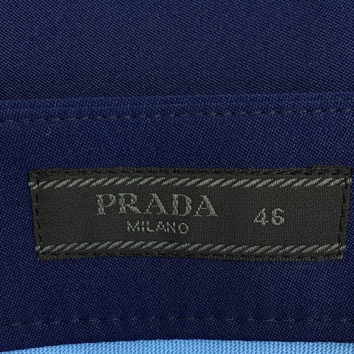 Prada Prada Dark Blue Spliced Casual Suit Pants K26WX Size 26" / US 2 / IT 38 - 6 Thumbnail