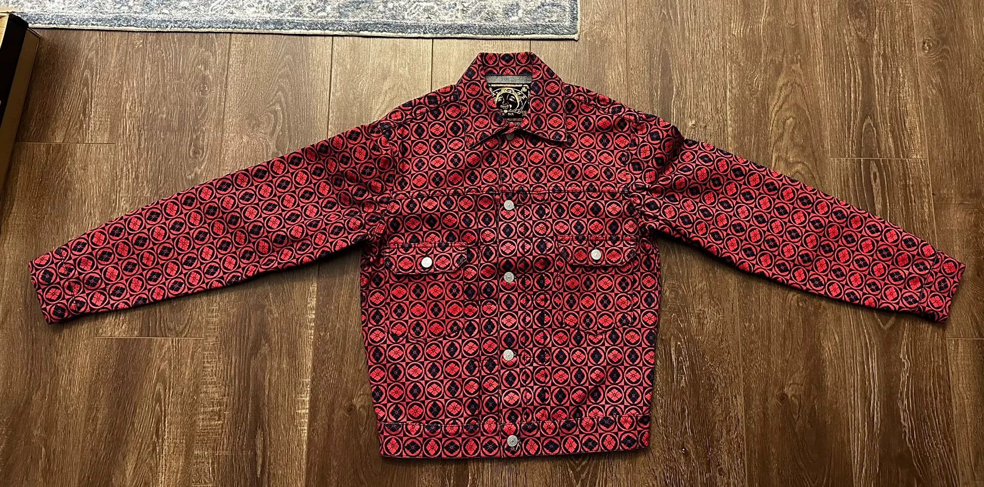 Evisu EVISU Red Full Logo Print Jacket Size US S / EU 44-46 / 1 - 1 Thumbnail