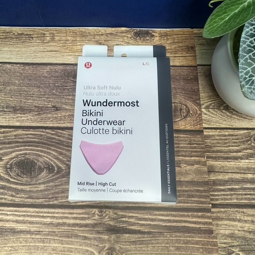 Lululemon Lululemon Wundermost Nulu Mid Rise Bikini Underwear NWT L Size ONE SIZE - 1 Thumbnail