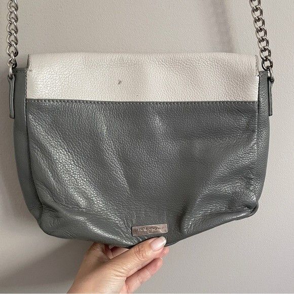 Other Nordstrom Halogen Gray Fremont Leather Crossbody Flap Bag Size ONE SIZE - 5 Thumbnail