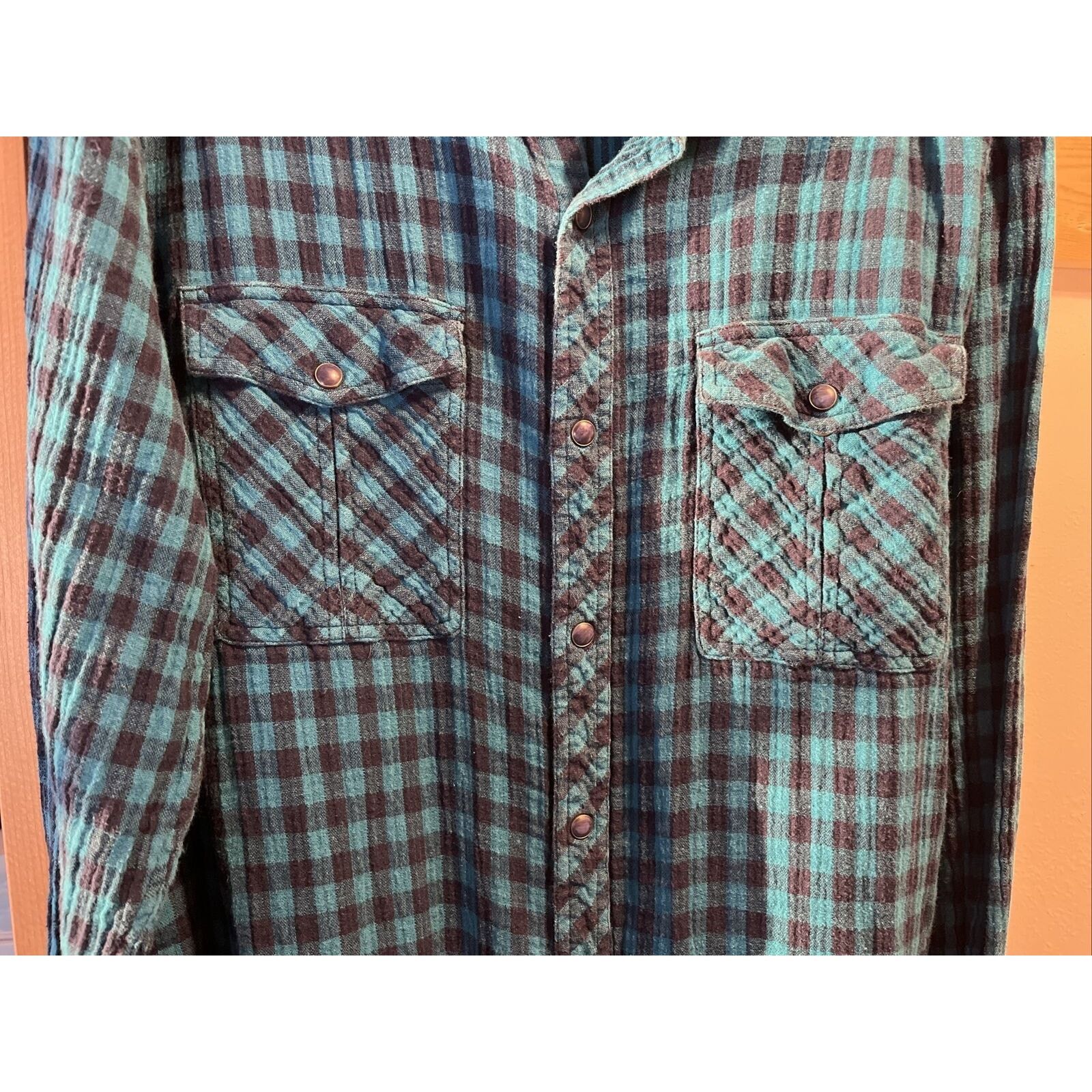 Other 44mm Legendary Work Wear Mens XL Blue Plaid Pearl Snap Shirt Size US XL / EU 56 / 4 - 15 Thumbnail