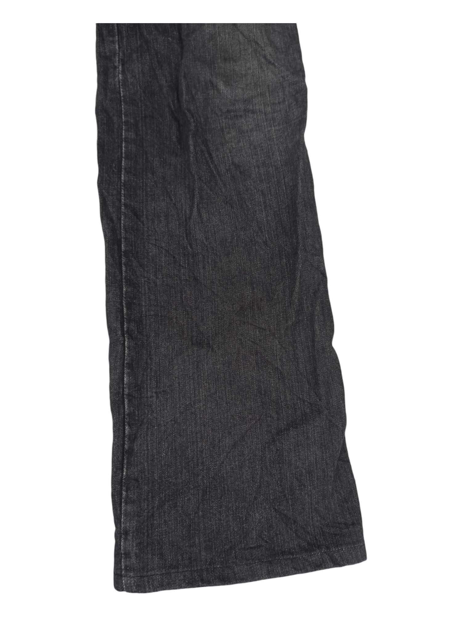 Japanese Brand Japanese Black Denim Lace Up Zipper Flared Jeans Size US 31 - 11 Thumbnail