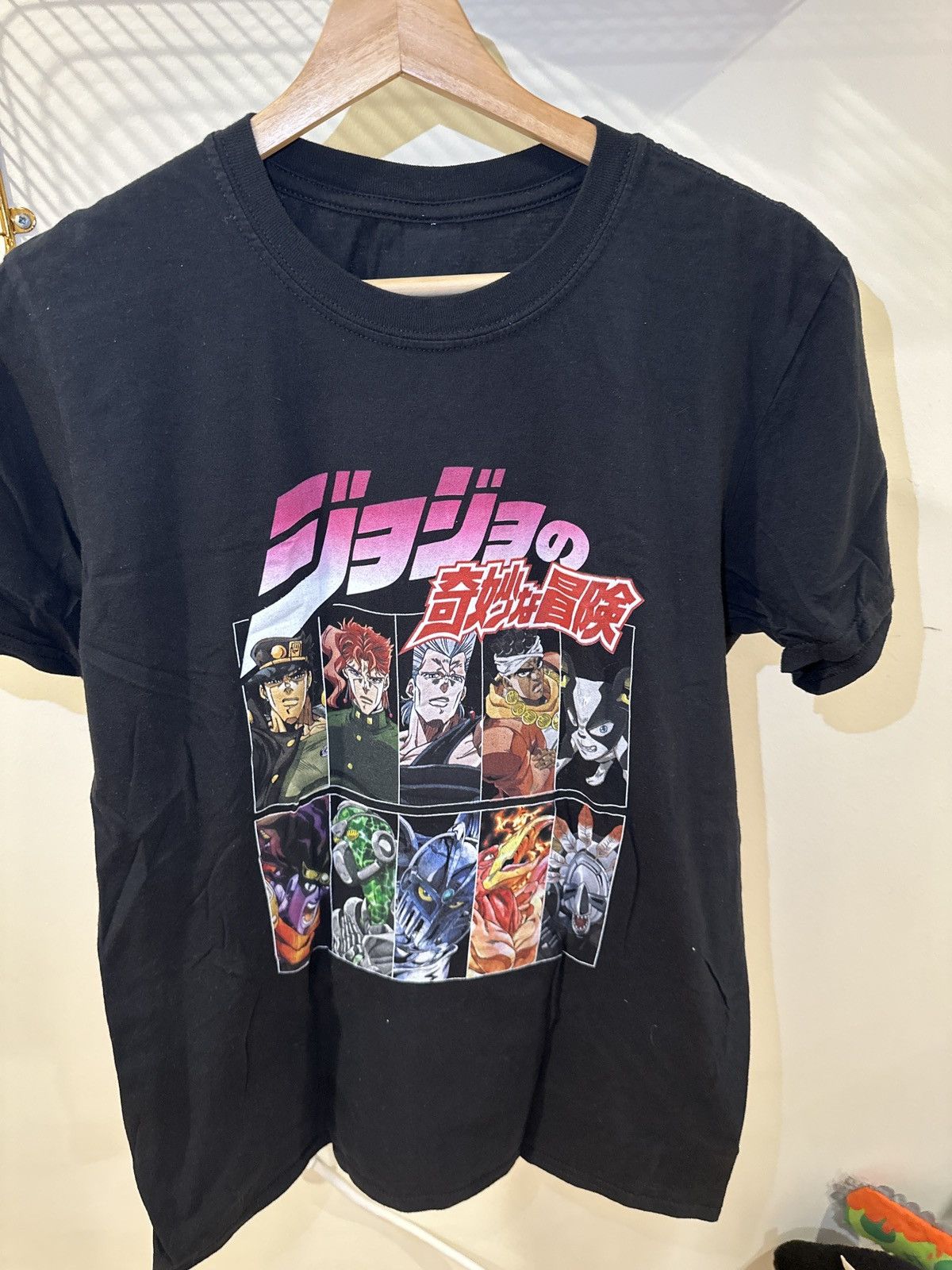 image of Cartoon Network Jojo Bizarre Adventure in Black, Men's (Size Medium)
