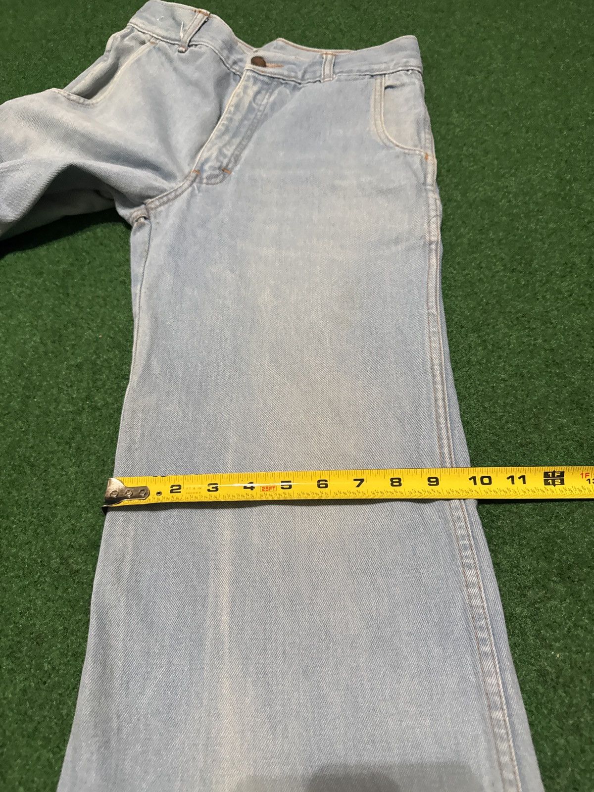 Vintage Vtg 70s Brittania Ultra Flare Bell Bottom Hippie 29x28 Jeans Size 29" - 8 Thumbnail