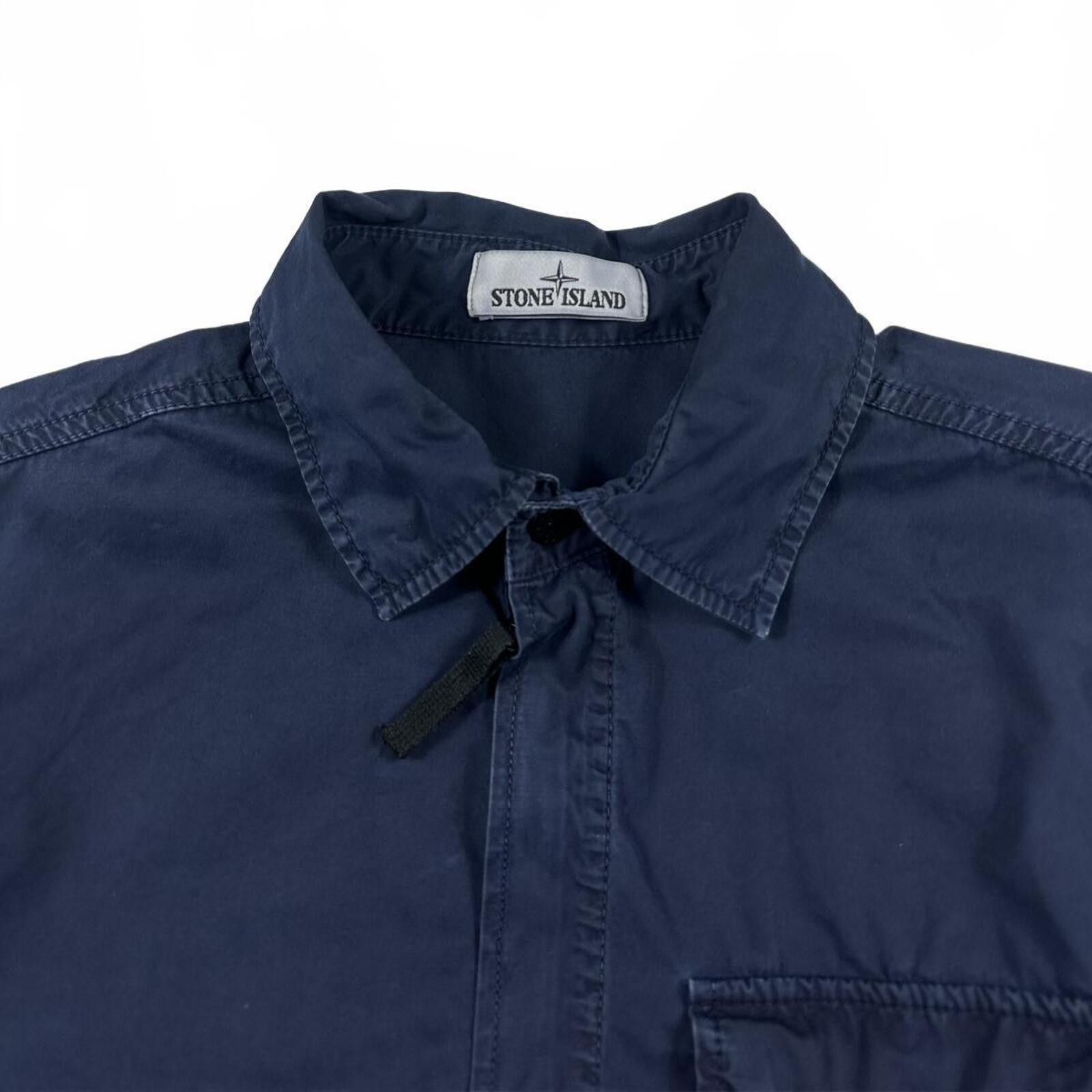 Stone Island Stone Island Zip Up Overshirt Blue Medium Size US M / EU 48-50 / 2 - 3 Thumbnail
