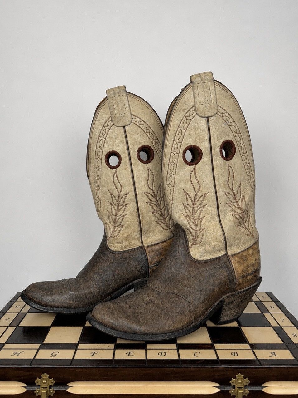 Vintage Vintage cowboy boots USA Texas original retro item Size US 12 / IT 42 - 1 Thumbnail